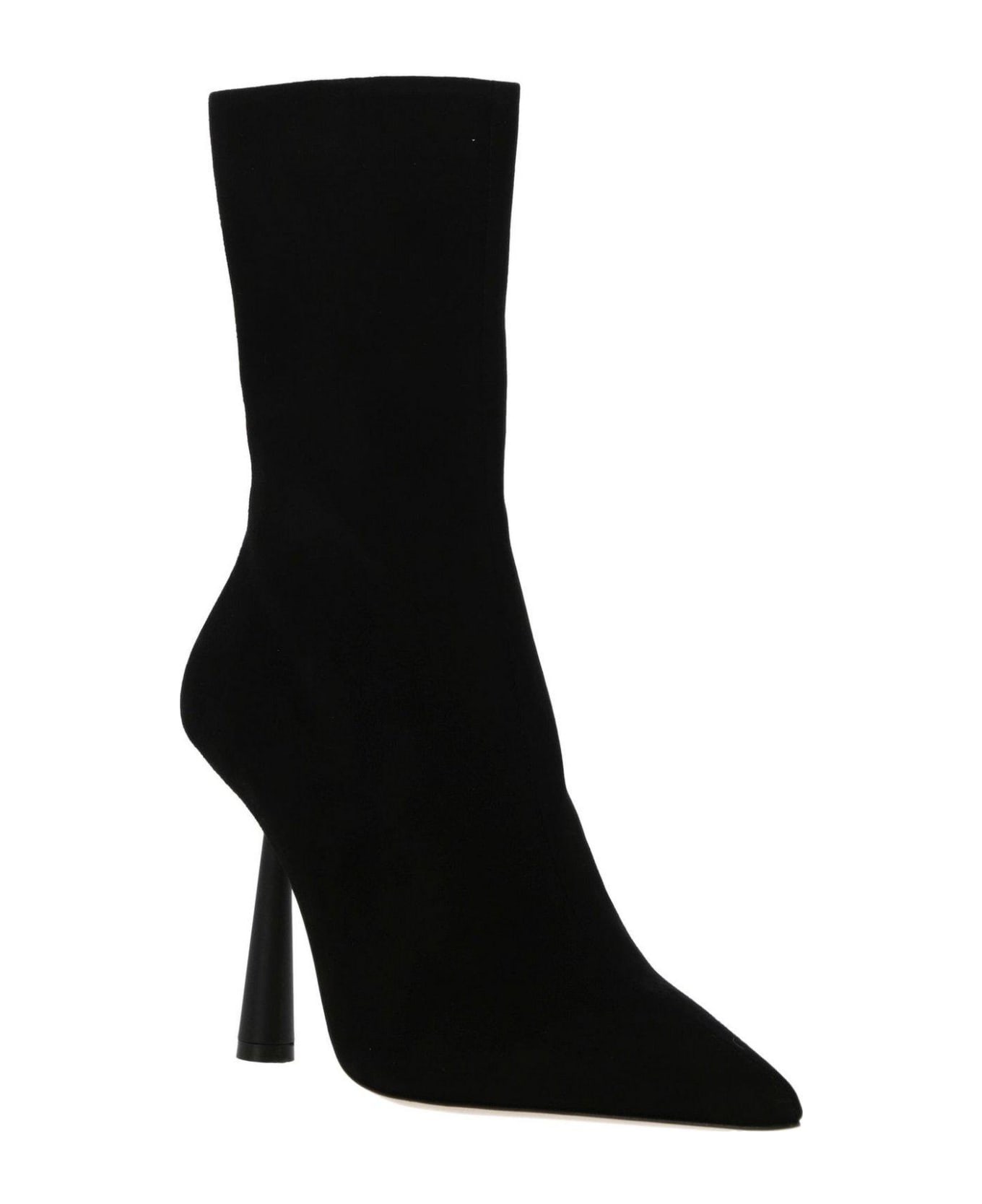 GIA BORGHINI Pointed-toe Ankle Boots - Black
