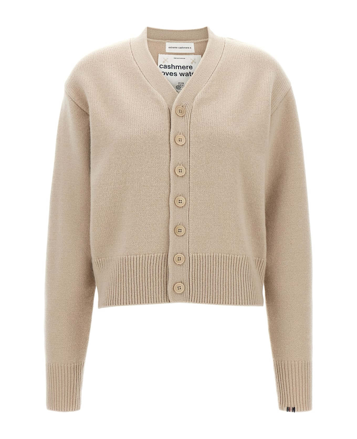 Extreme Cashmere 'n°309 Clover Eggshell' Cardigan - Beige