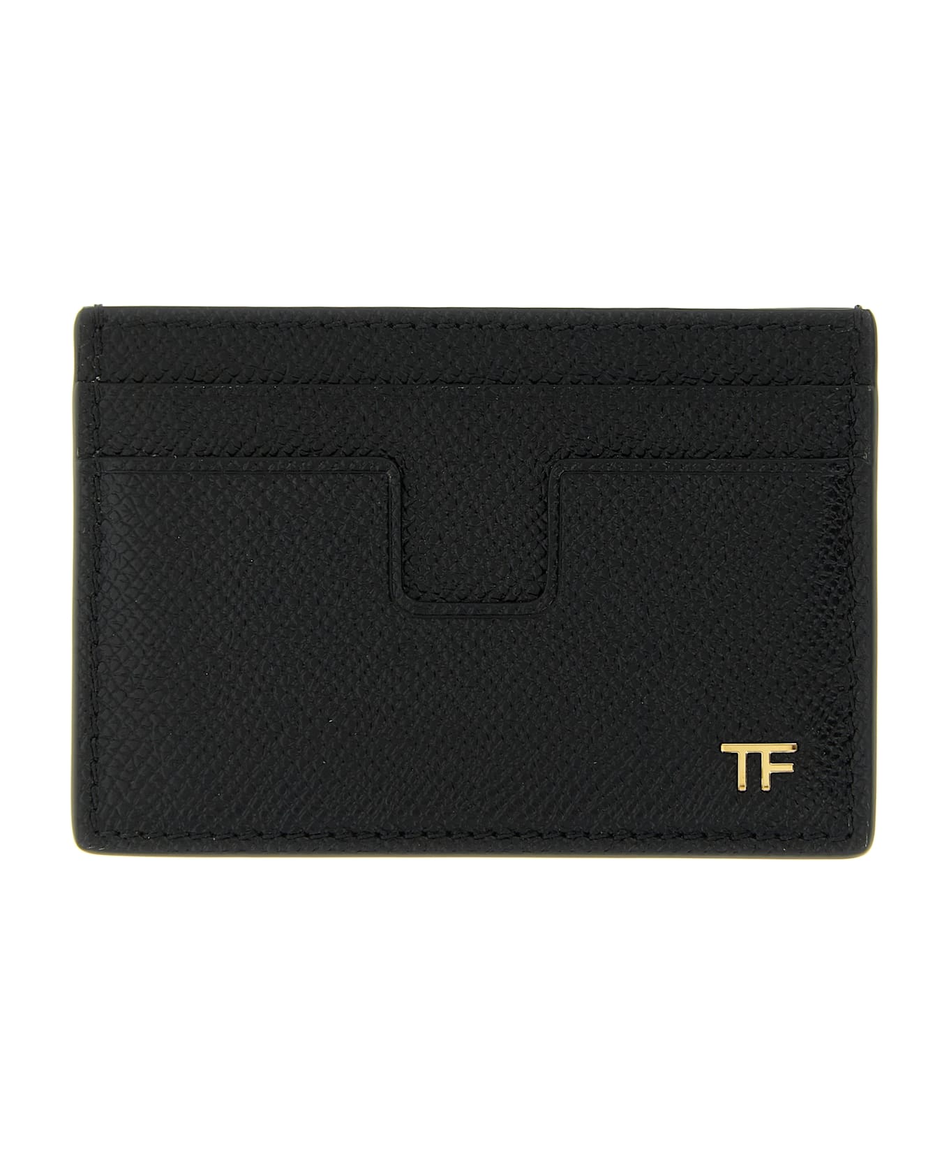 Tom Ford Small Grain Leather Cardholder - Black  