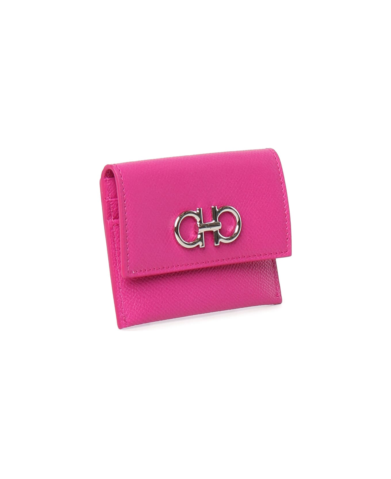 Ferragamo Gancini Credit Card Holder - Pink