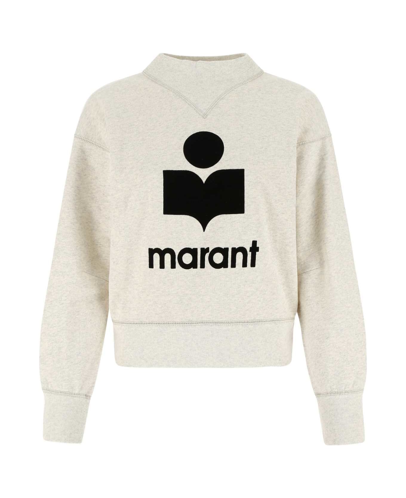 Marant Étoile Melange Sand Cotton Blend Moby Sweatshirt - Beige