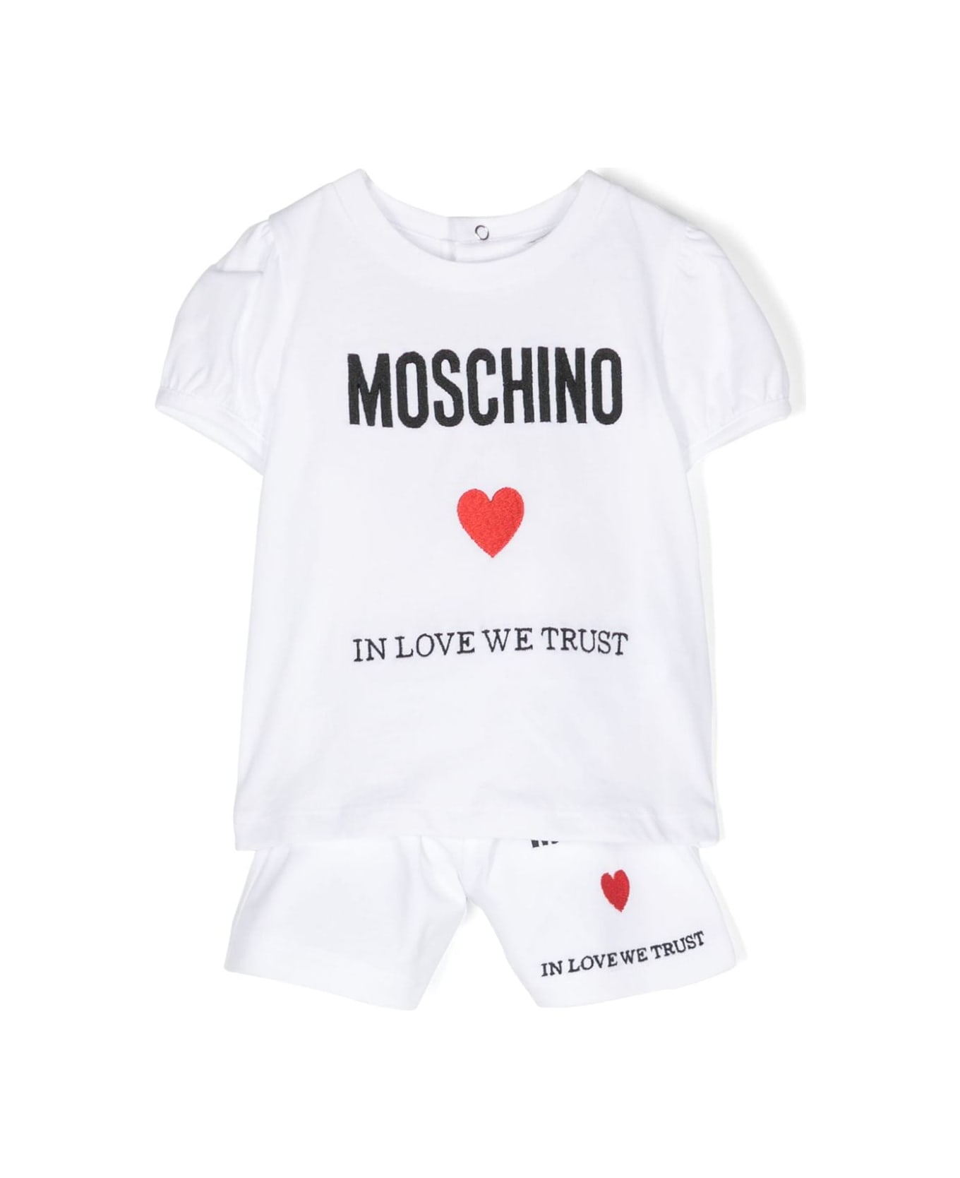 Moschino Completo Con Logo - White ボディスーツ＆セットアップ