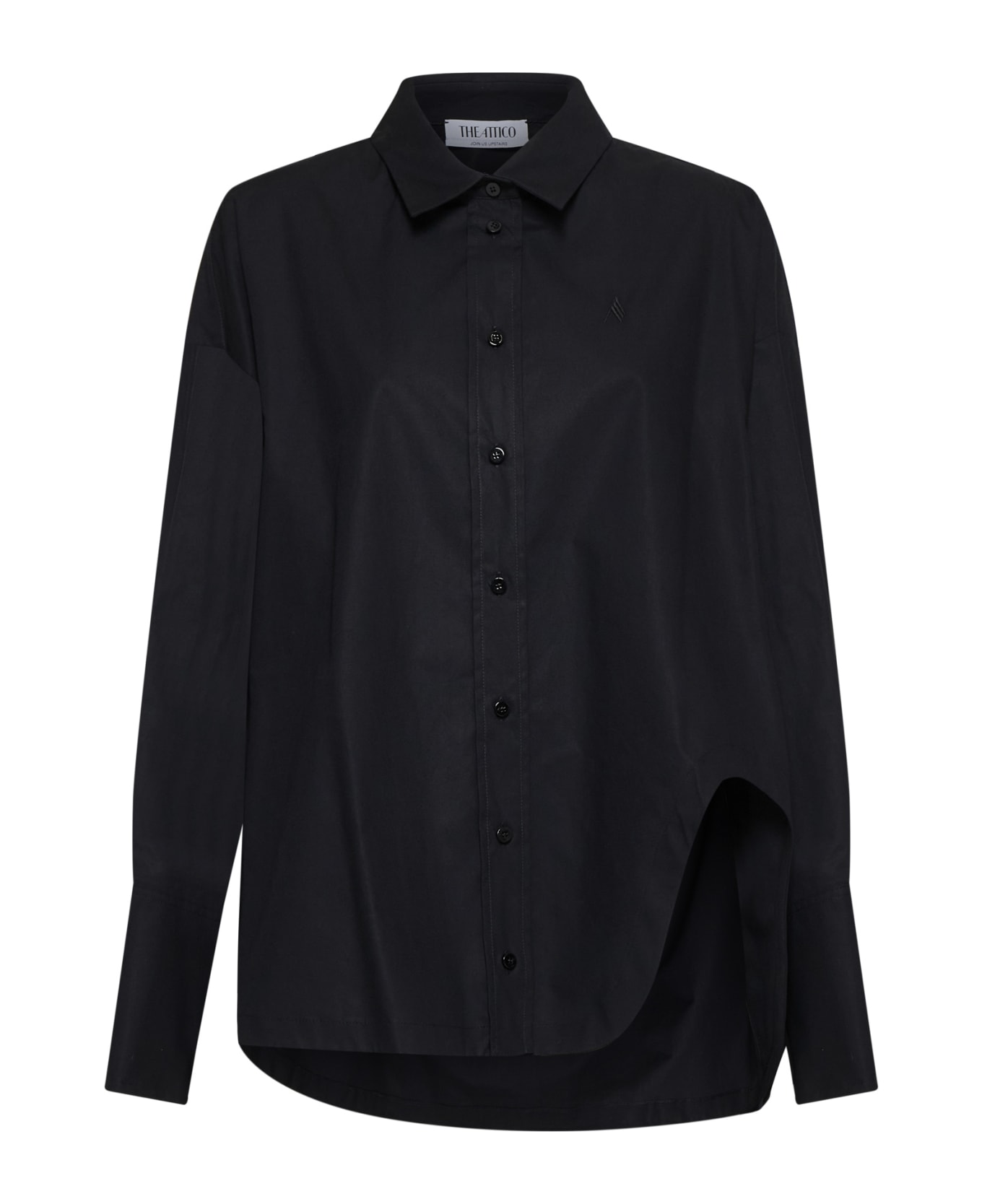 The Attico Diana Shirt - Black