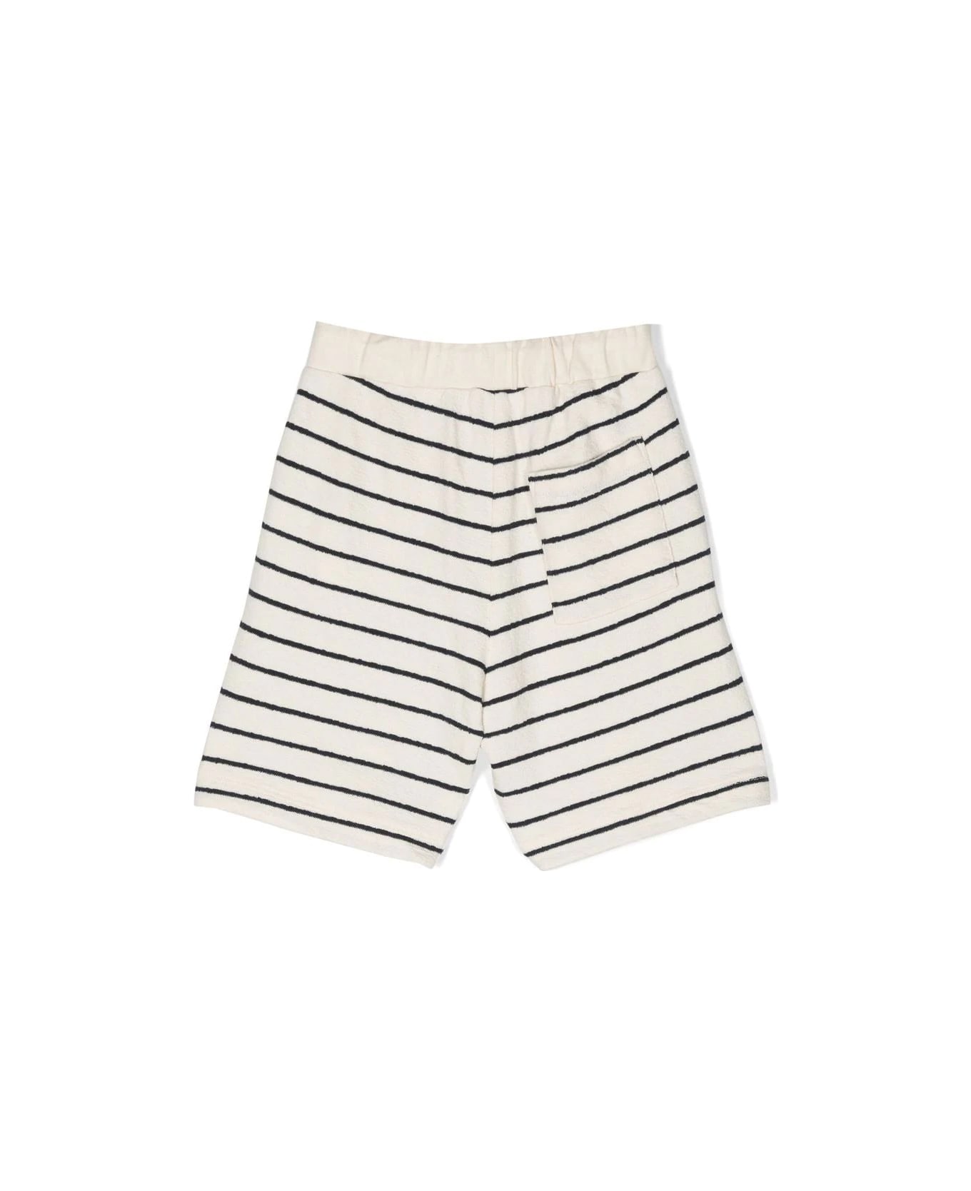 Aspesi Striped Sweat Shorts - Neutral Blue