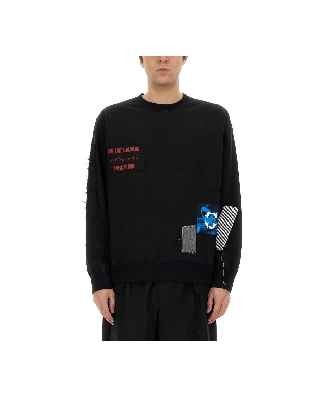 Undercover Jun Takahashi Sweatshirt With Patches - Black