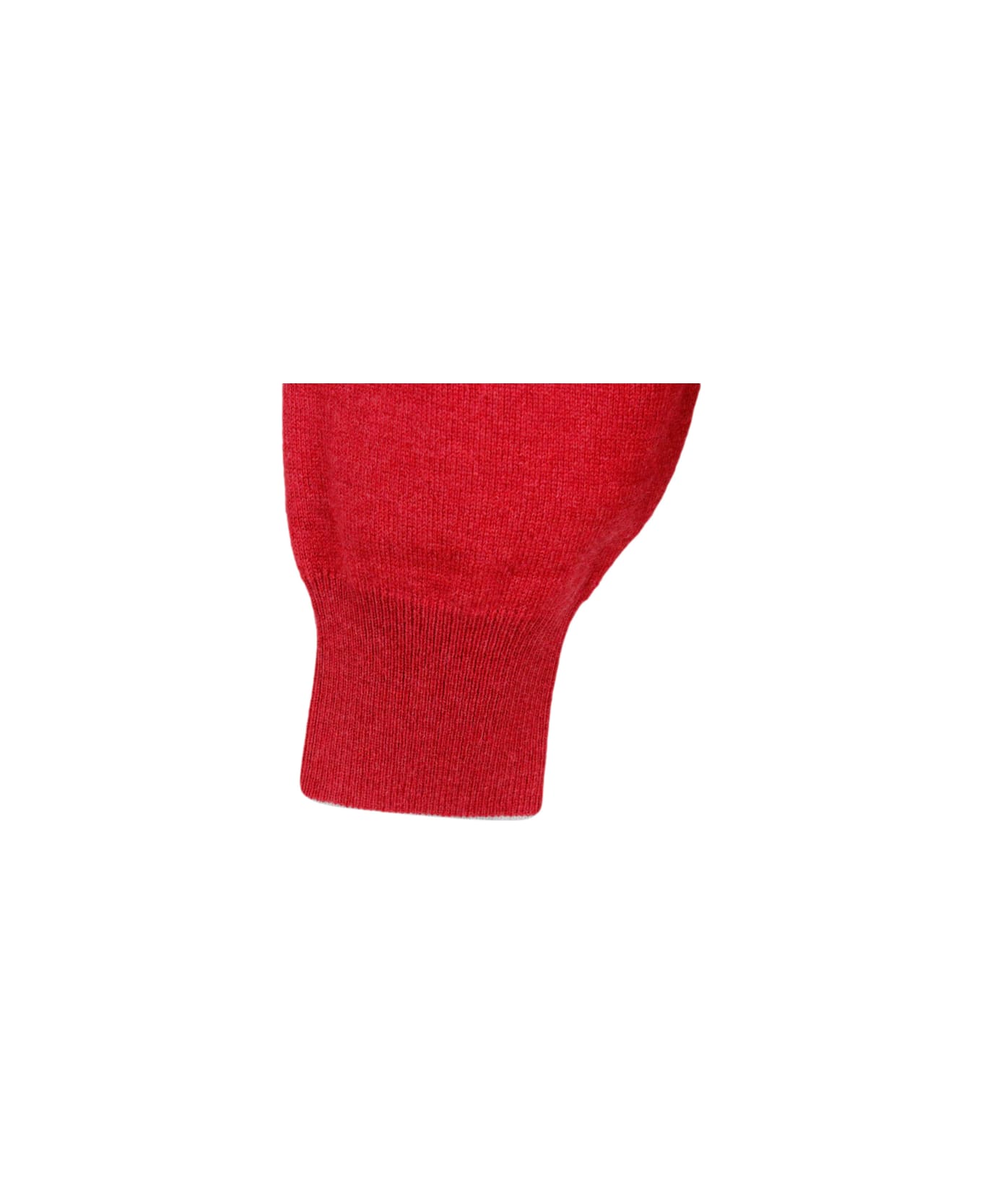 Brunello Cucinelli Long-sleeved Crew-neck Sweater - Red Magenta ニットウェア