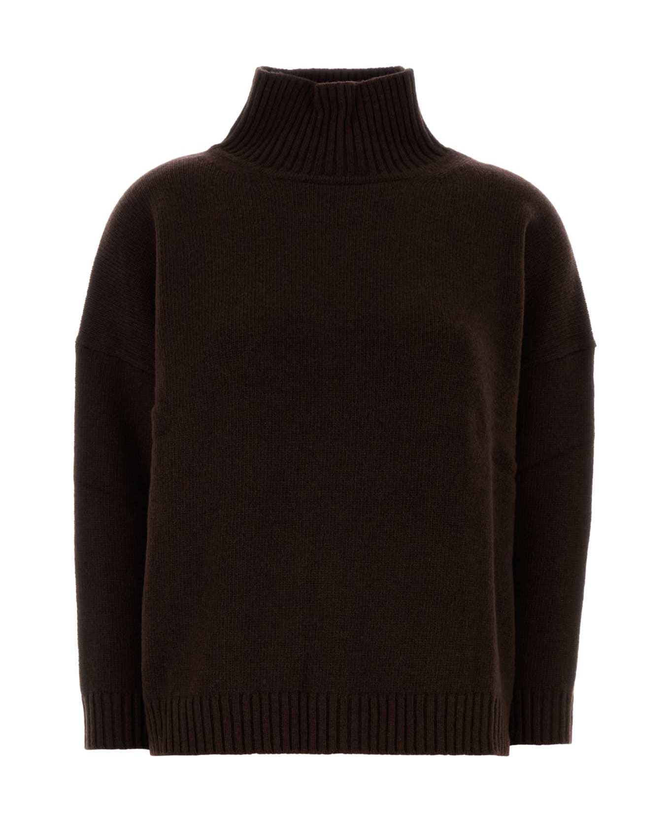 Weekend Max Mara Chocolate Wool Borgia Sweater - CIOCCOLATO