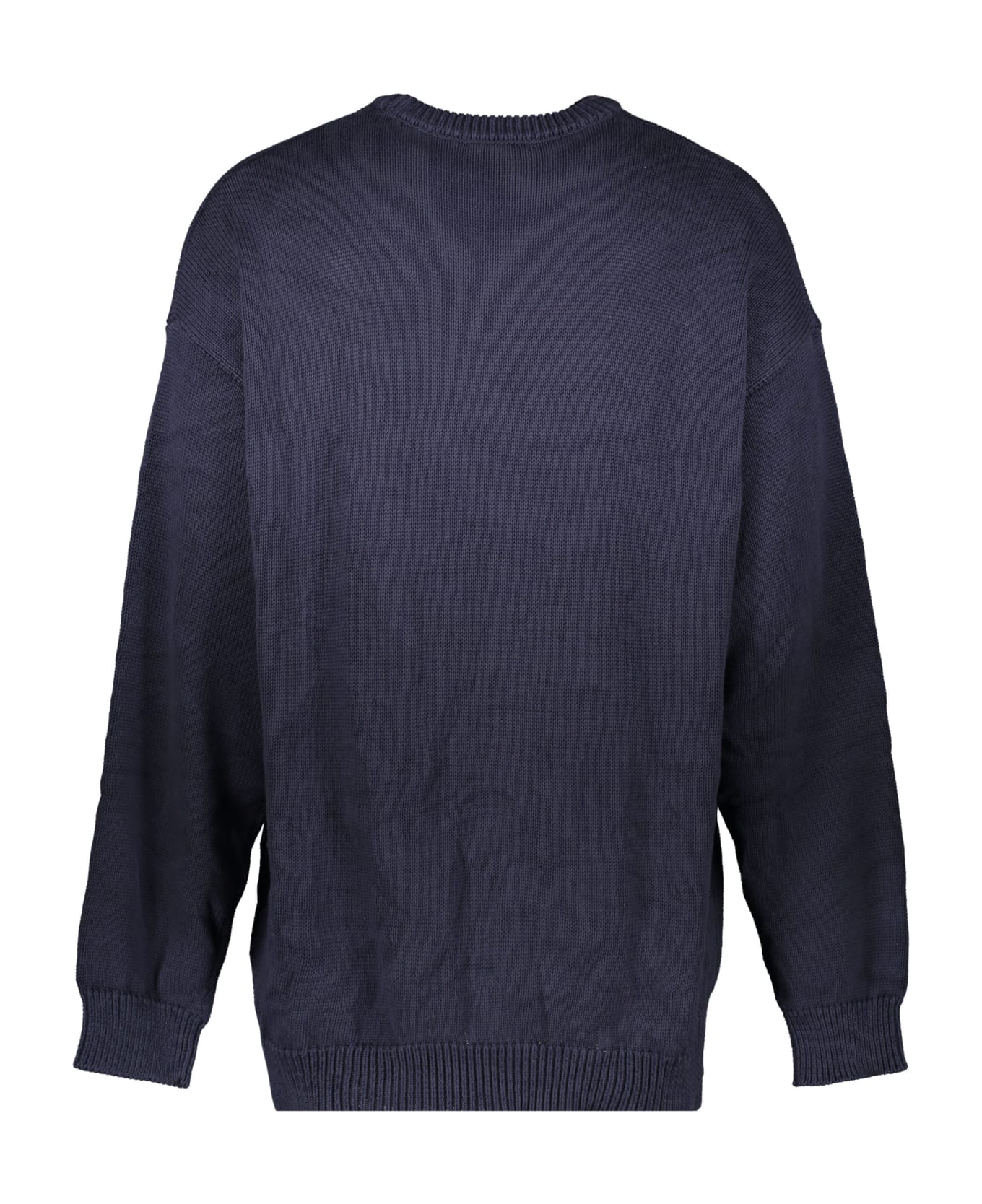 Balenciaga Logo Crew-neck Sweater - blue ニットウェア