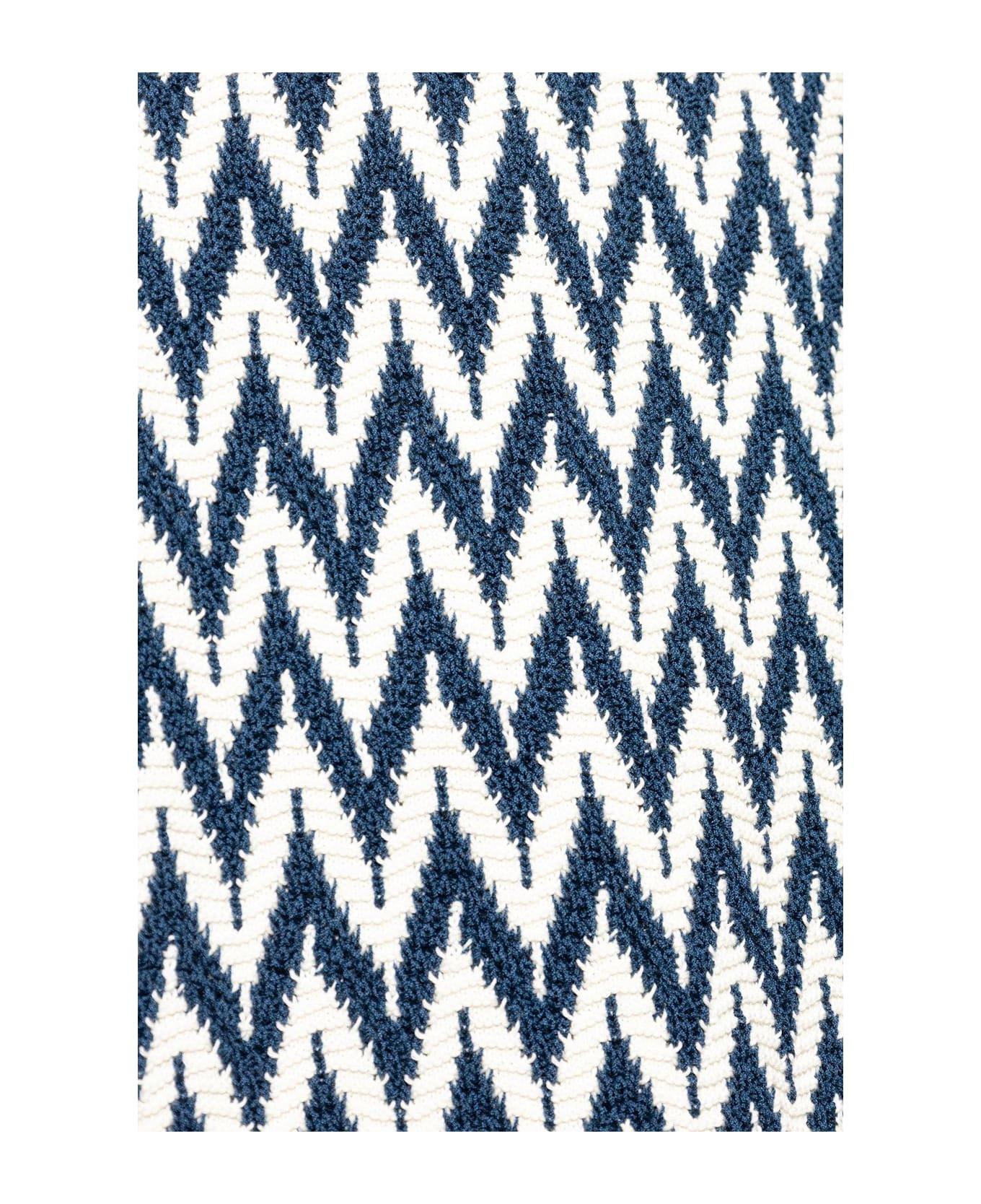 Lanvin Knitted Jumper - Petrol Ecru
