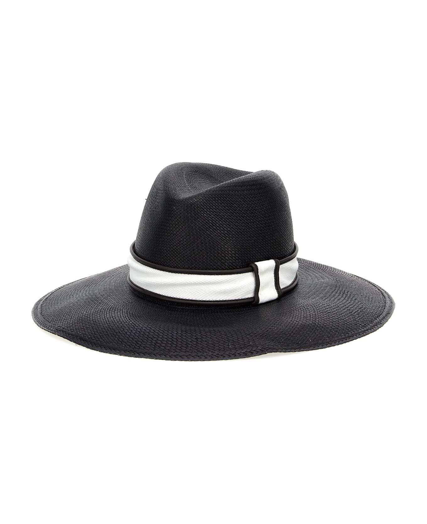 Brunello Cucinelli Fedora Straw - Black  