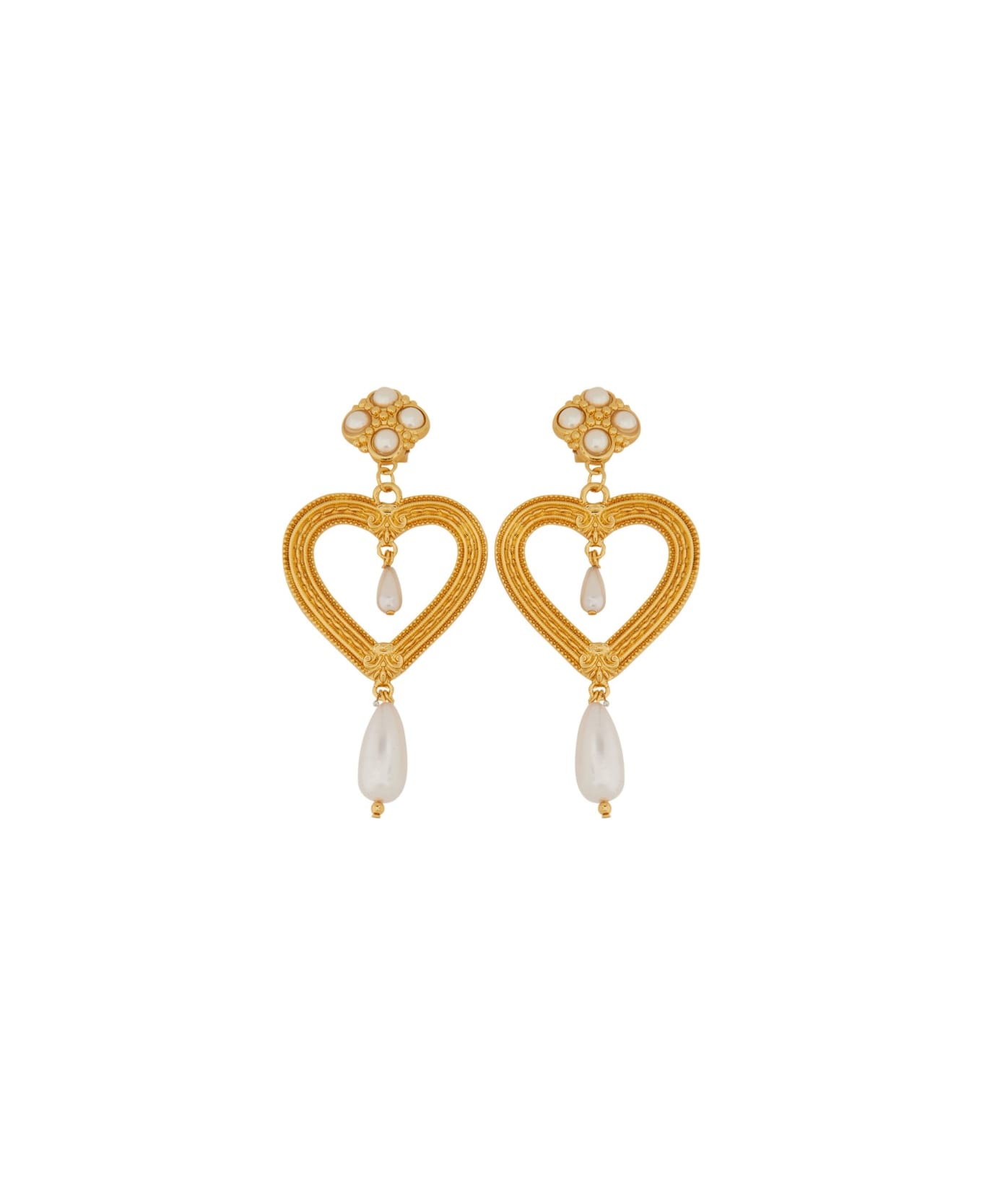Moschino Earrings "heart" - MULTICOLOUR
