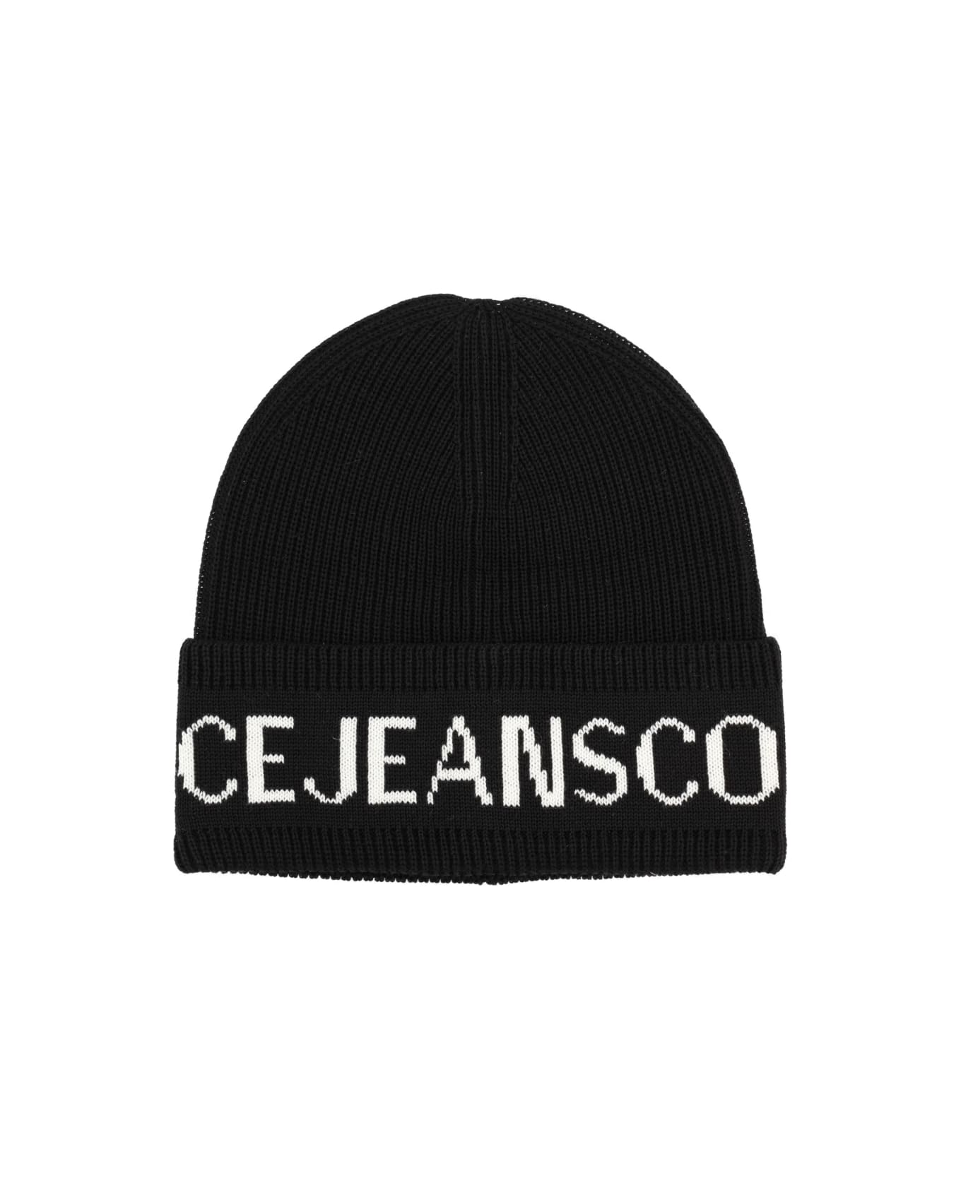 Versace Jeans Couture Wool And Acrylic Beanie - BLACK