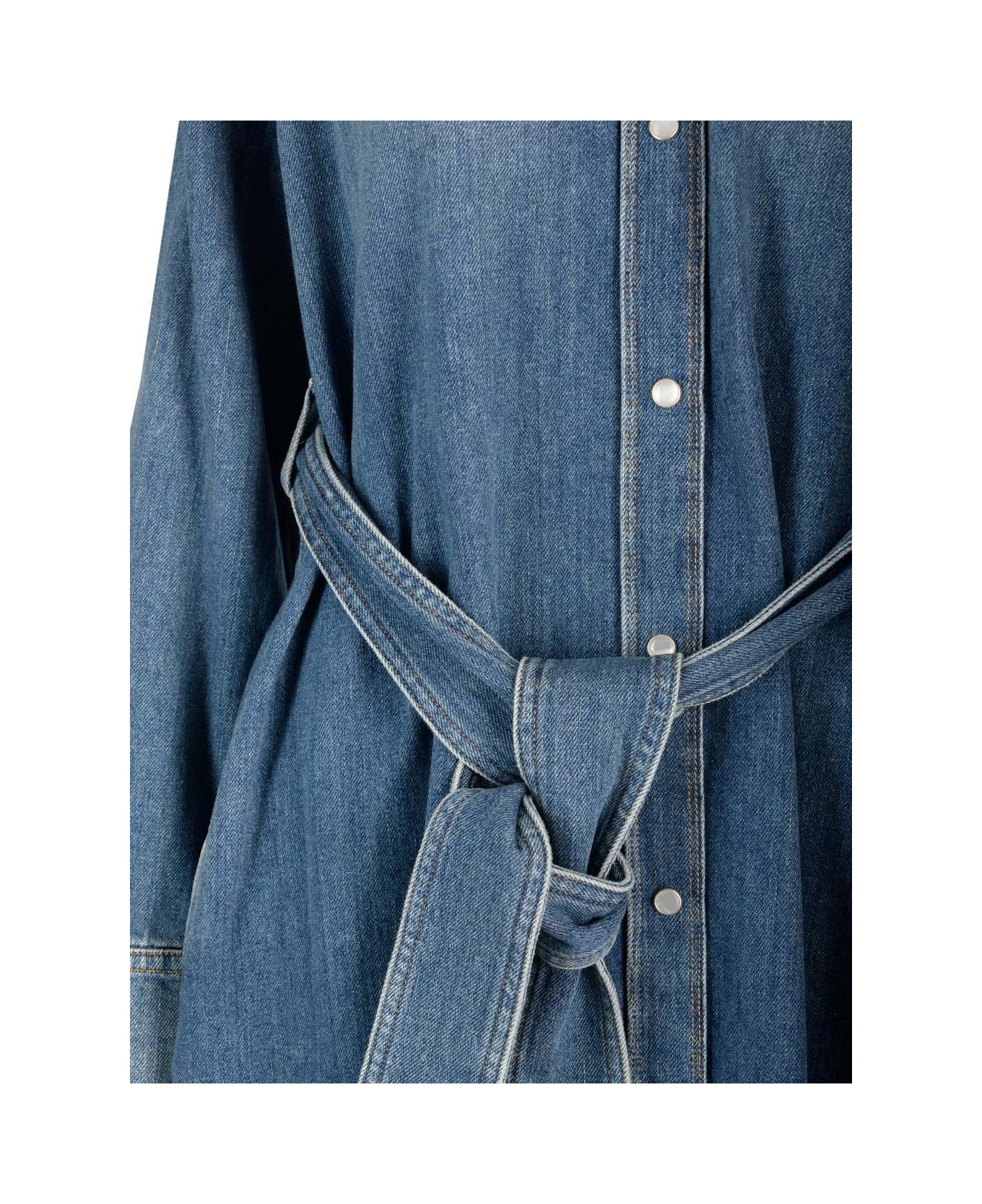 Golden Goose Denim Shirtdress - blue