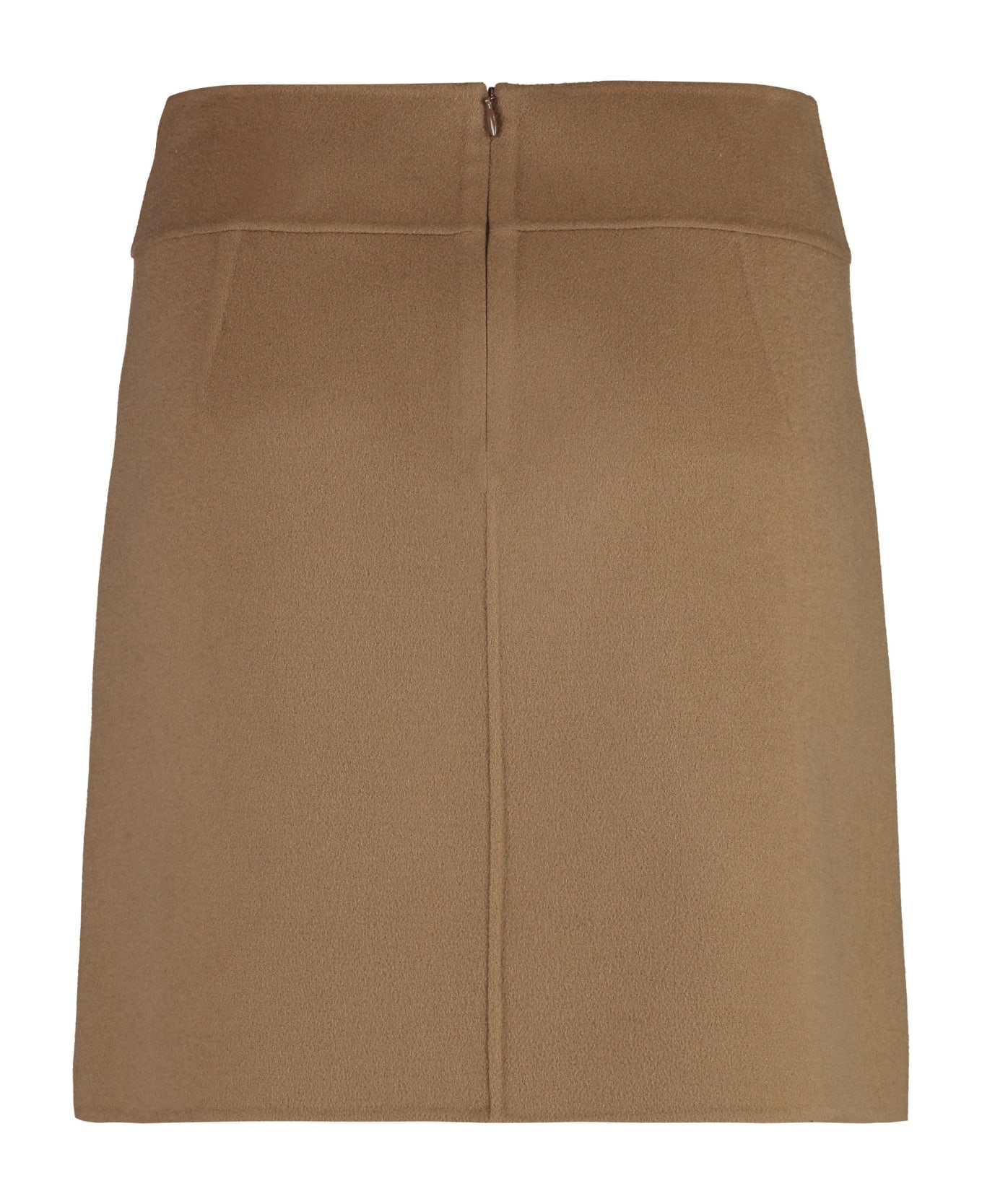 Max Mara Wool Mini Skirt - Camel