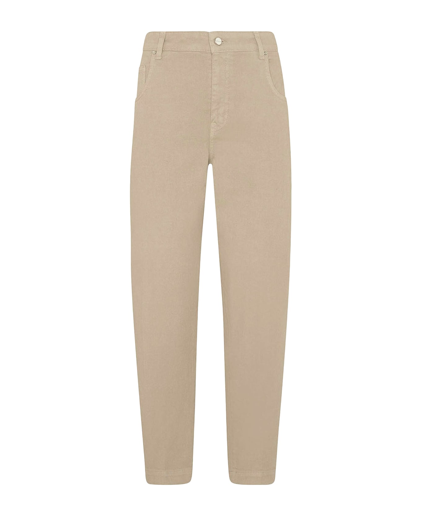 Kiton Trousers Cotton - BEIGE