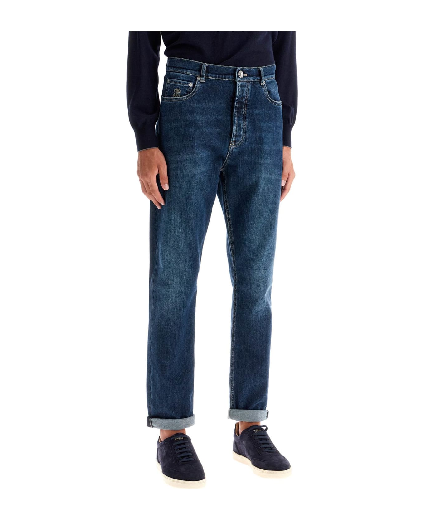 Brunello Cucinelli 
stretch Denim Iconic Fit Jeans For A - Denim Scuro Old