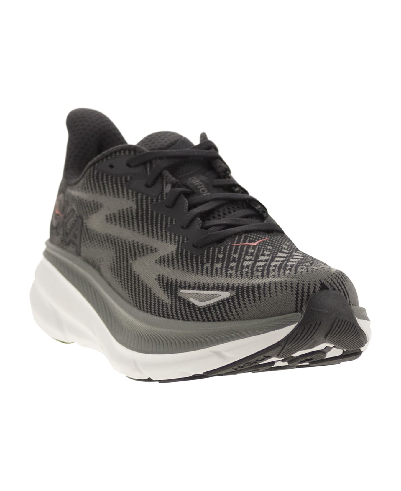 Hoka Clifton 9 - Breathable Sports Shoe - Black