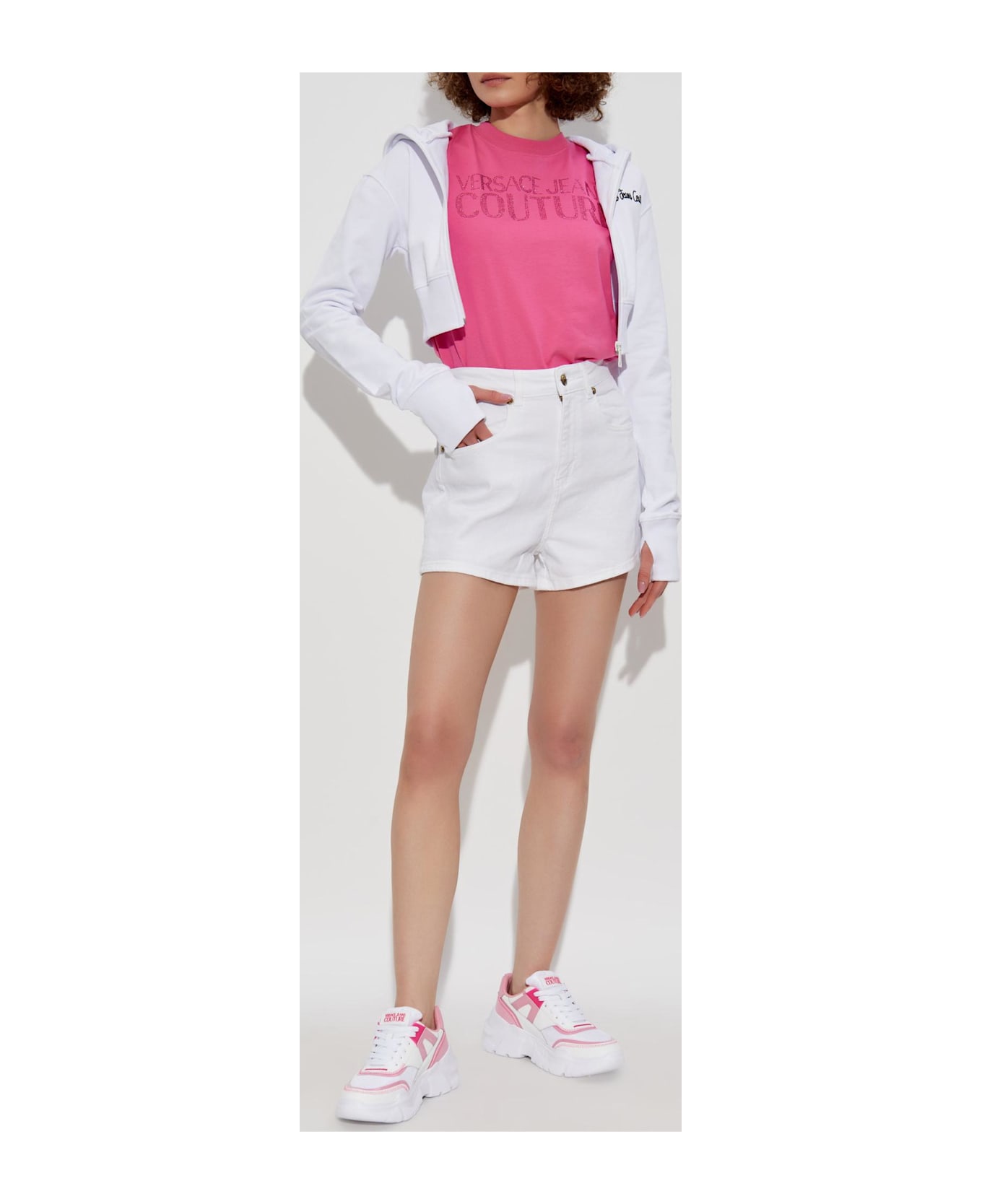 Versace Jeans Couture Denim Shorts - White