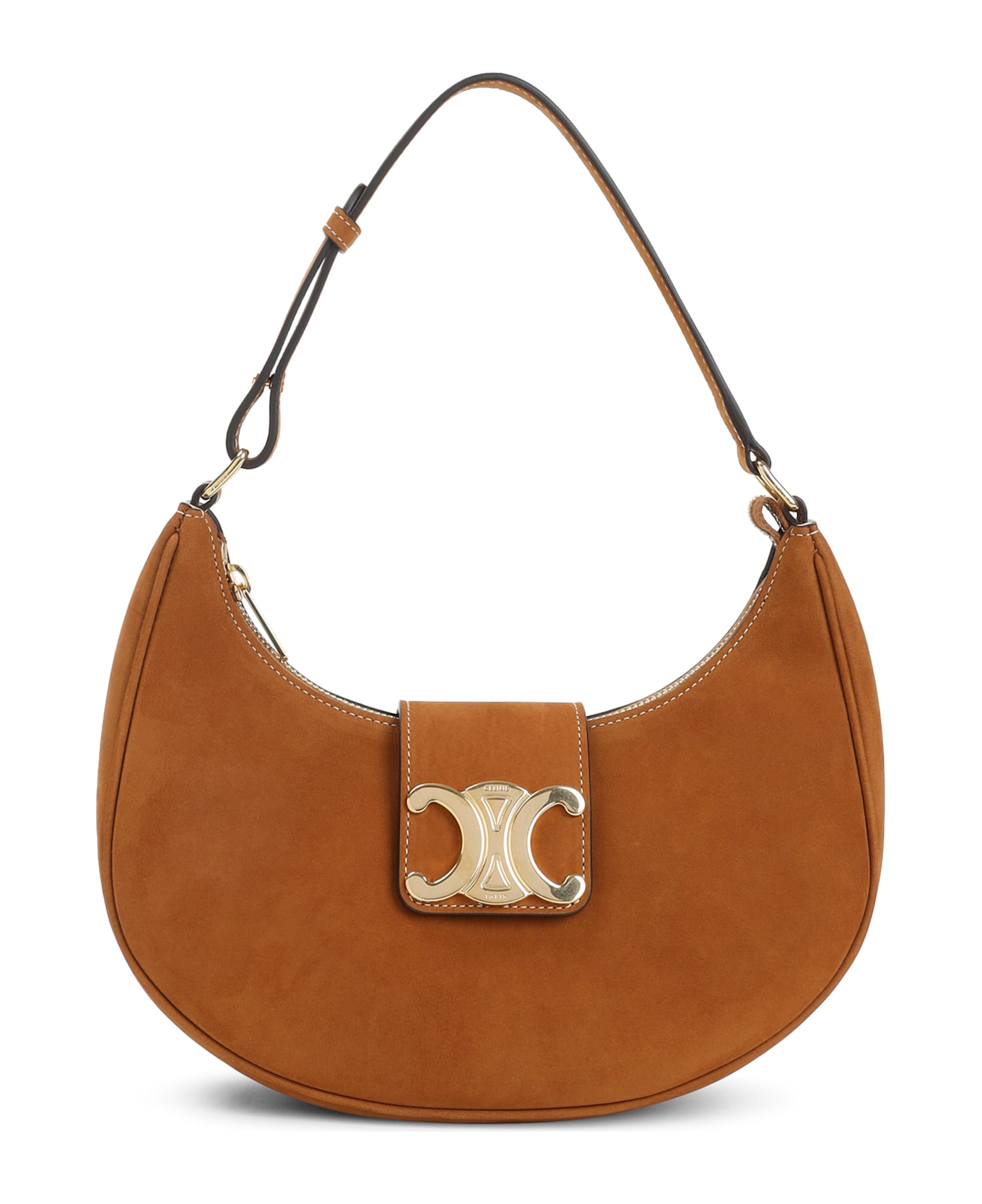 Celine Medium Ava Triomphe Shoulder Bag - Cm Camel