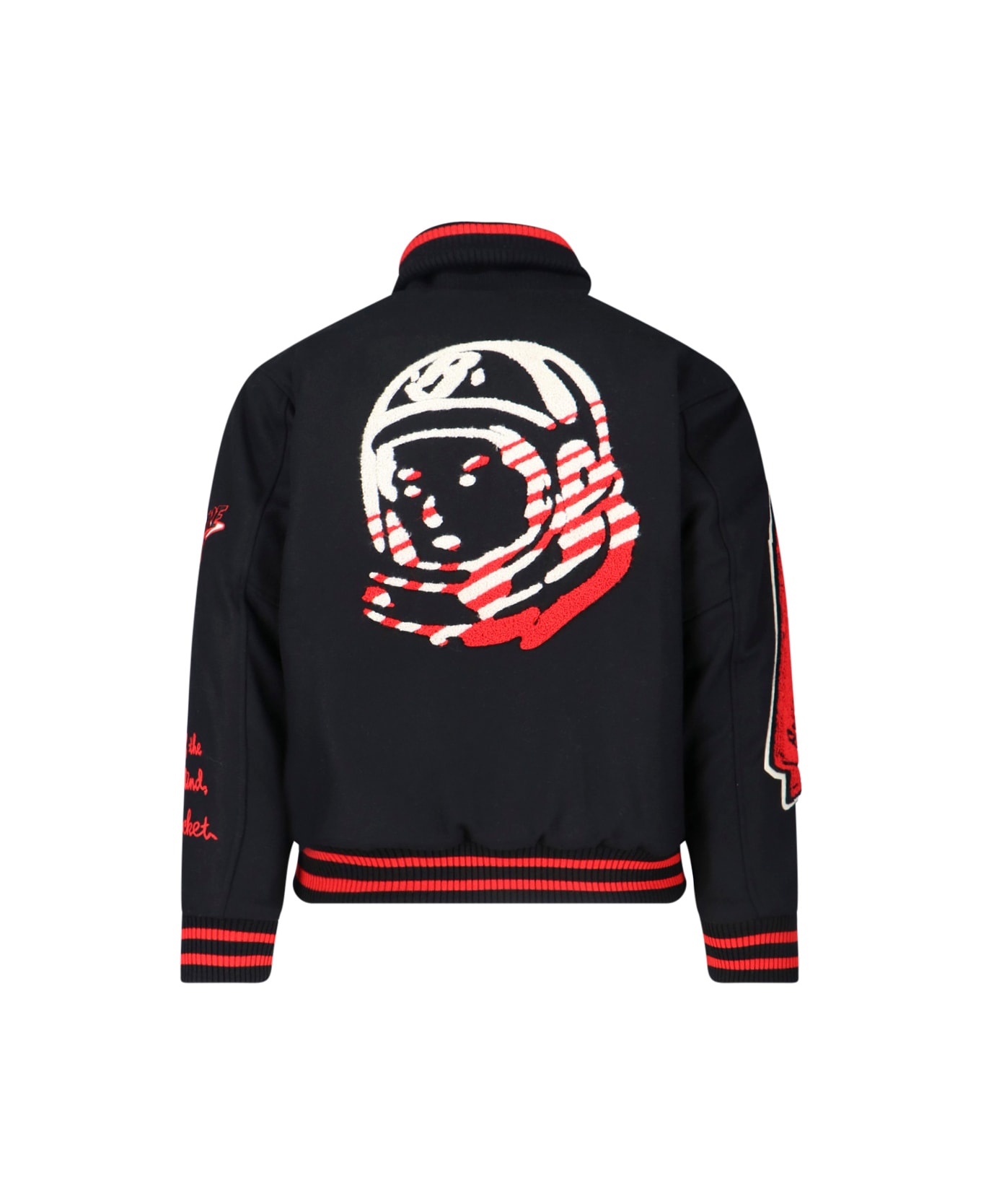 Billionaire "script" Bomber Jacket - Black  