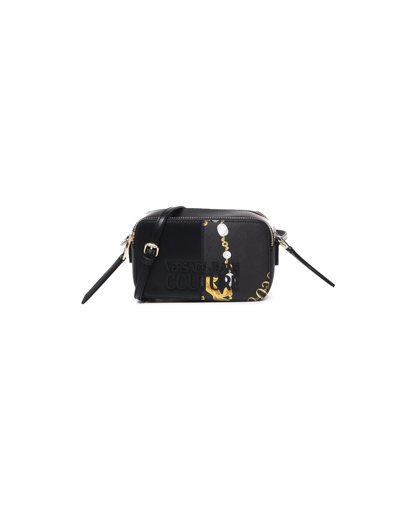 Versace Jeans Couture Baroque Bag - Black,gold ショルダーバッグ