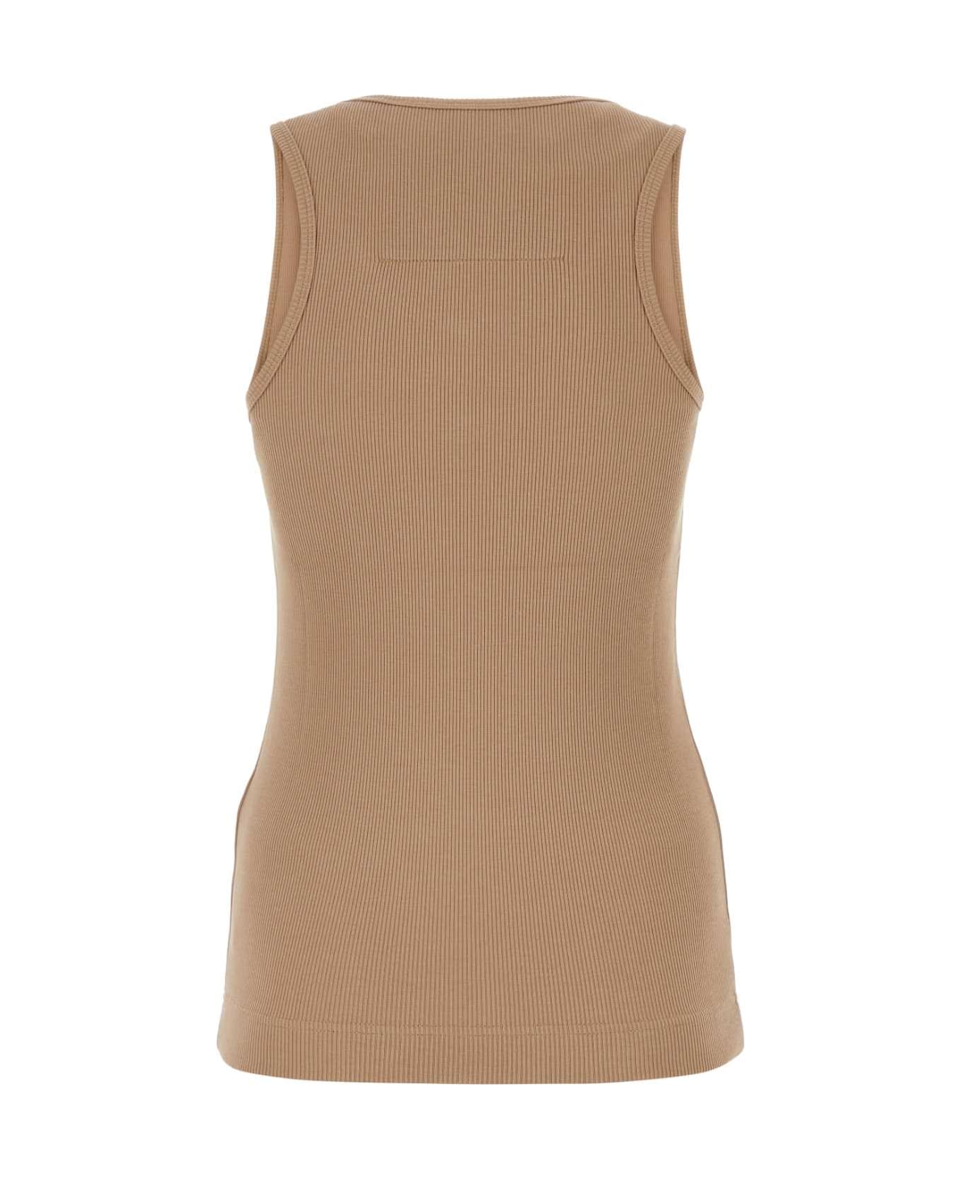 Givenchy Stretch Cotton Tank Top - BEIGECAPPUCCINO