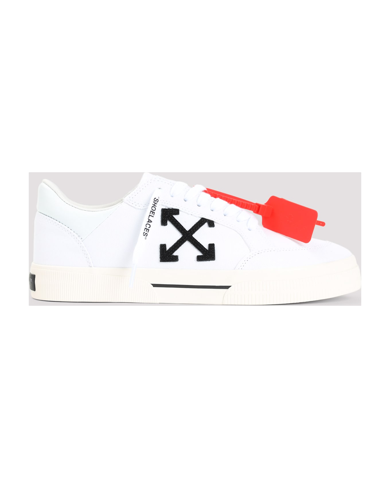 Off-White New Low Vulcanized Canvas Sneakers - WHITE