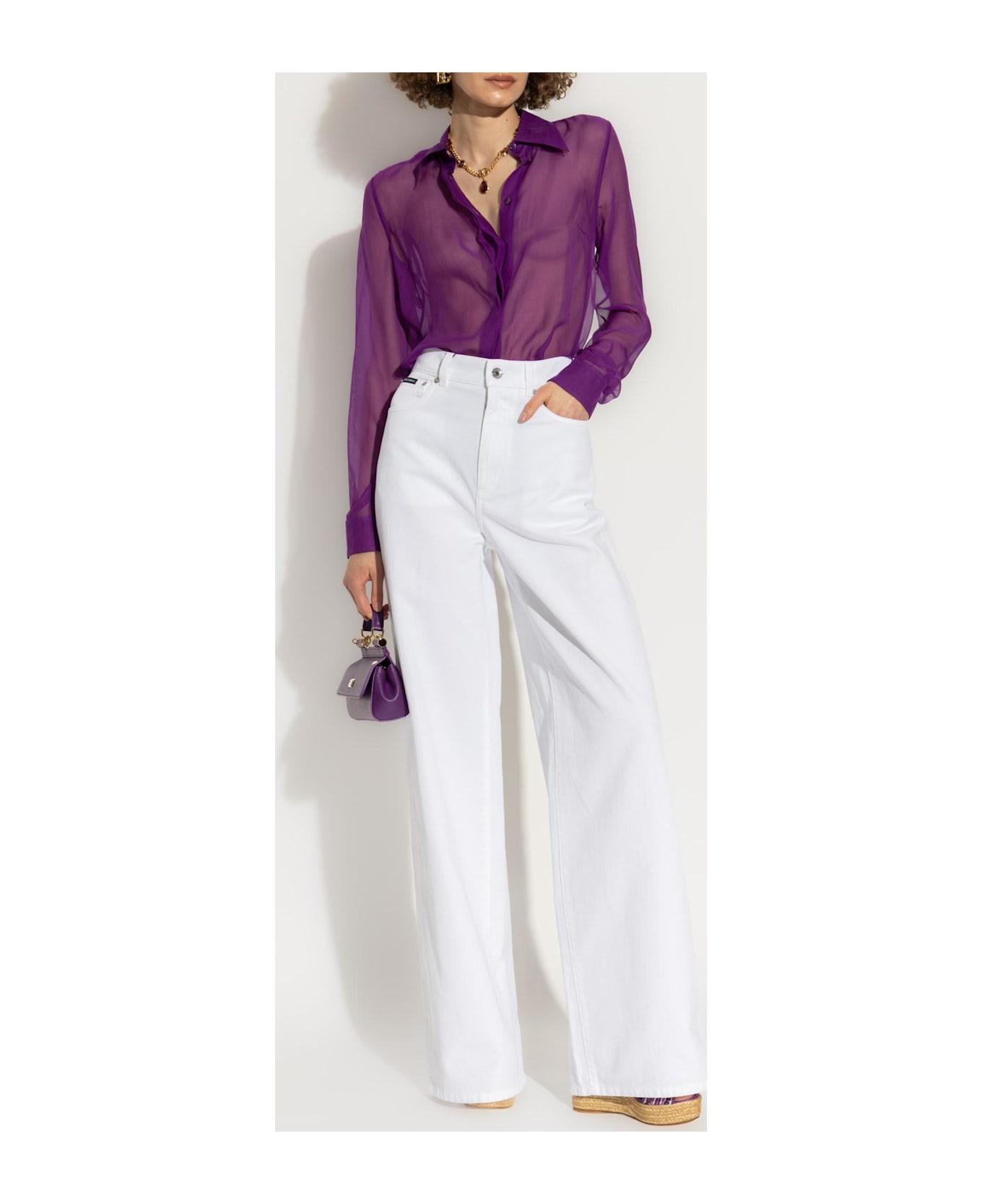 Dolce & Gabbana Wide-leg Jeans - White