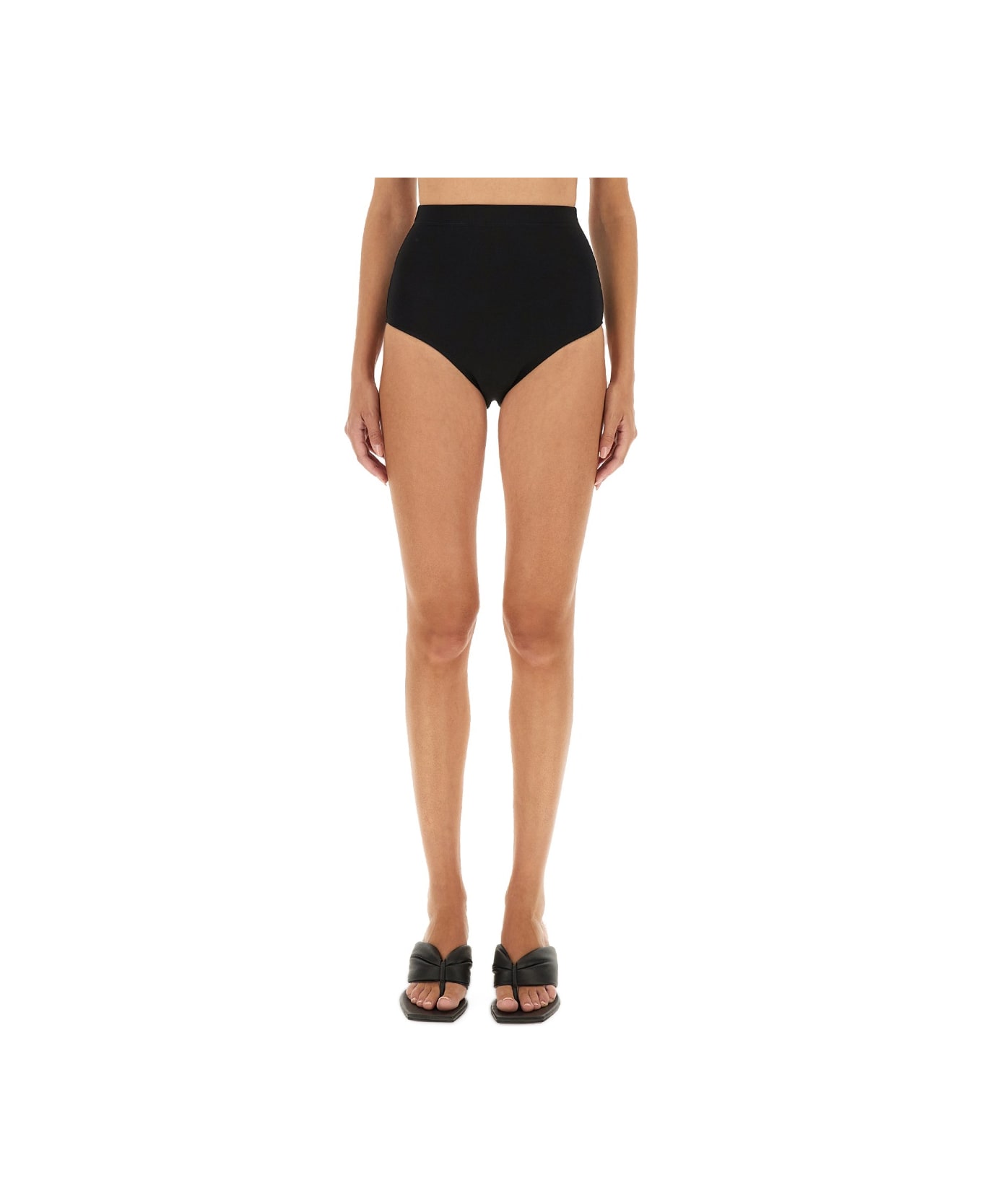 Rick Owens Lilies High Waisted Shorts - BLACK