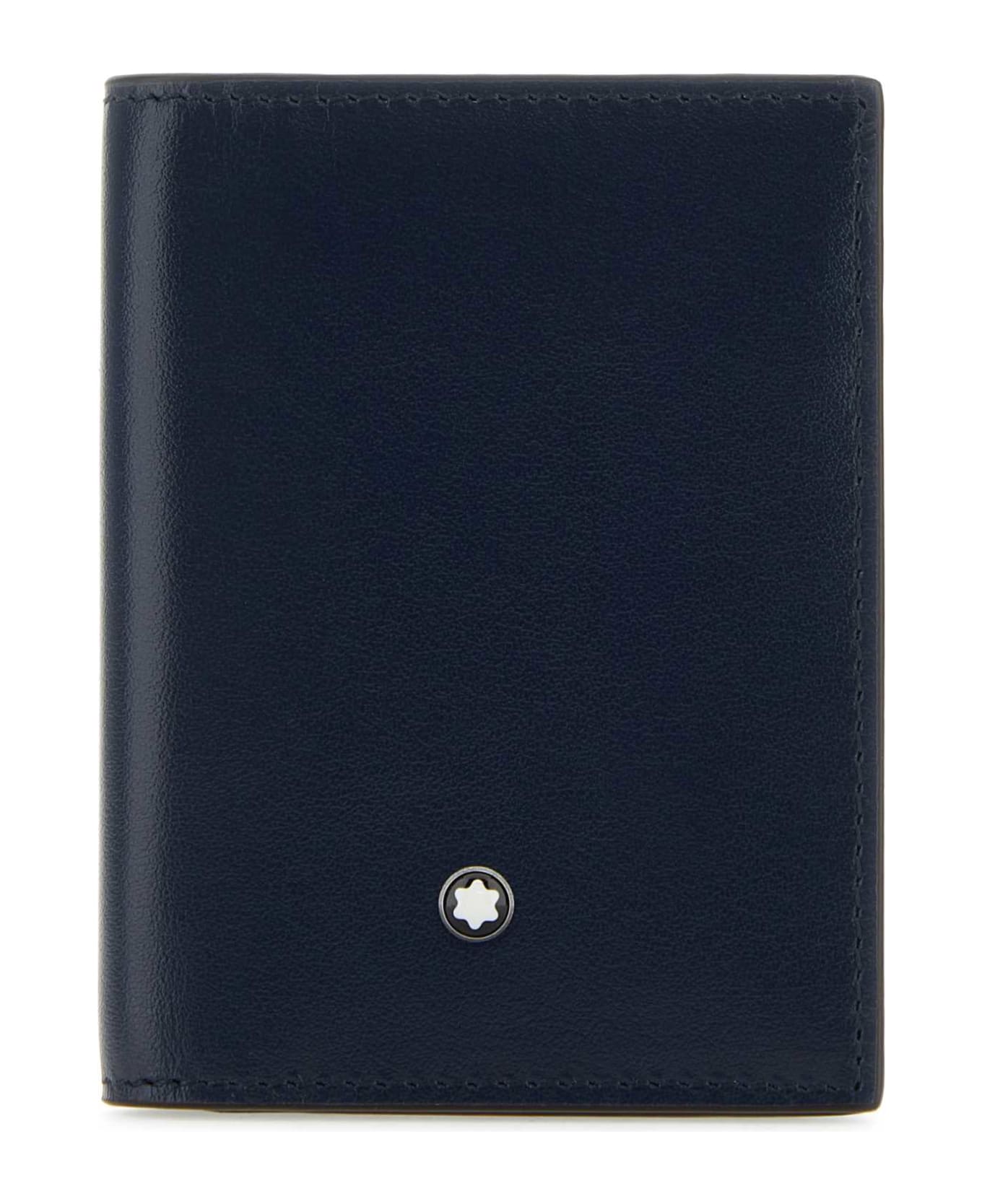 Montblanc Blue Leather Cardholder - INKBLUE