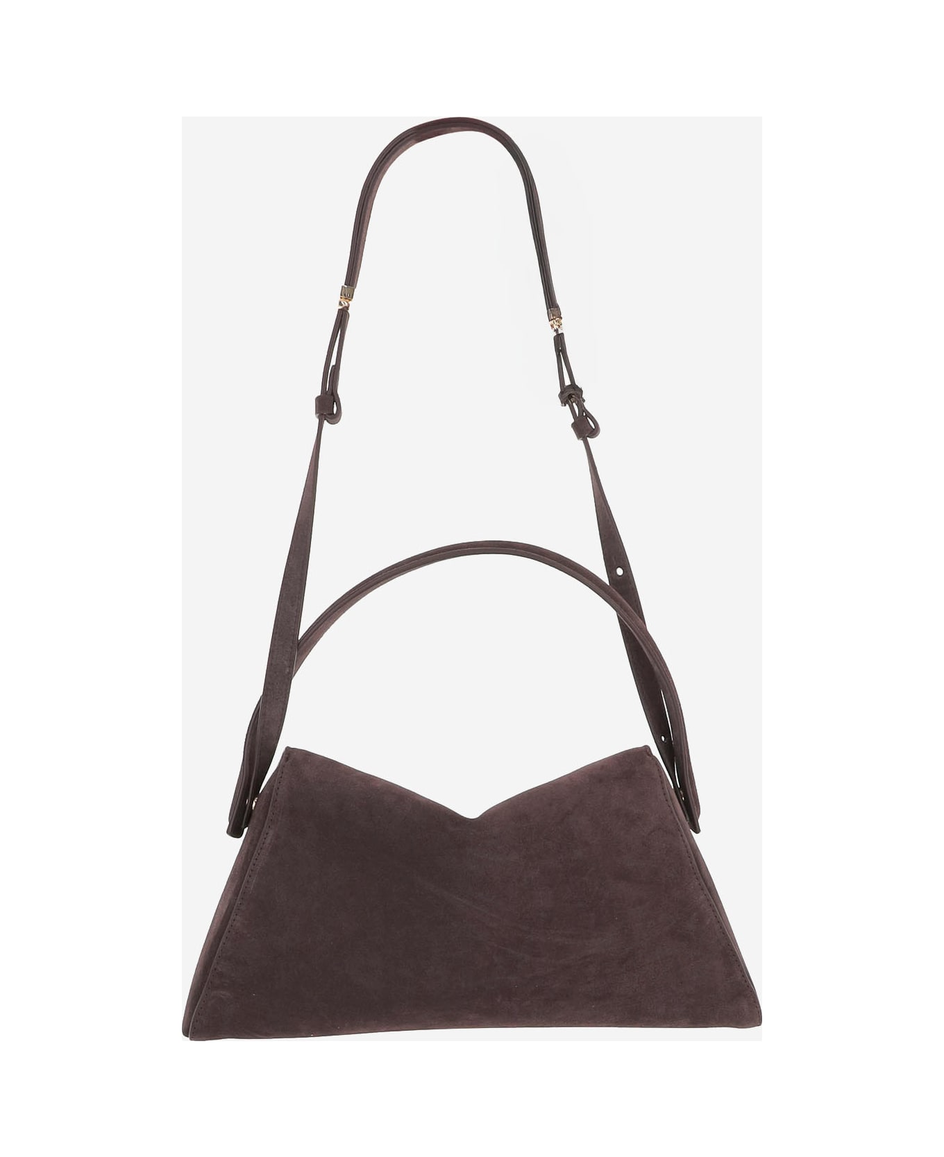 Benedetta Bruzziches Large Elif Suede Bag - Brown