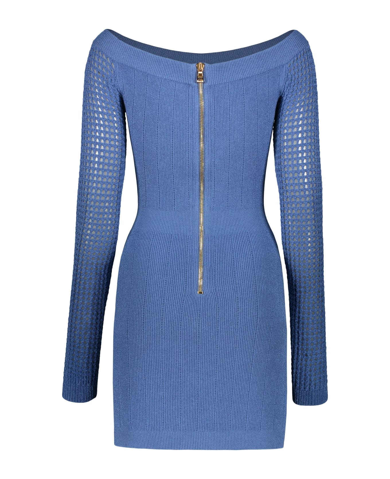 Balmain Knit Mini-dress - blue