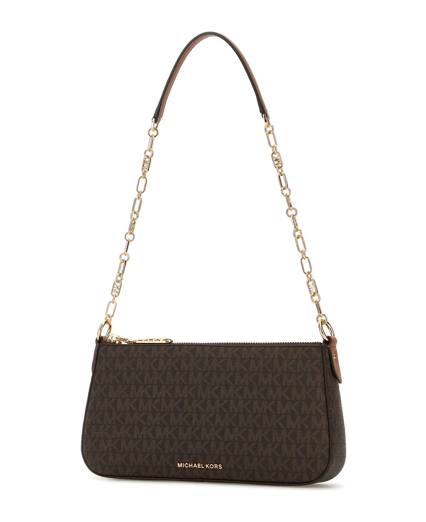 Michael Kors Printed Canvas Empire Shoulder Bag - BRNACORN