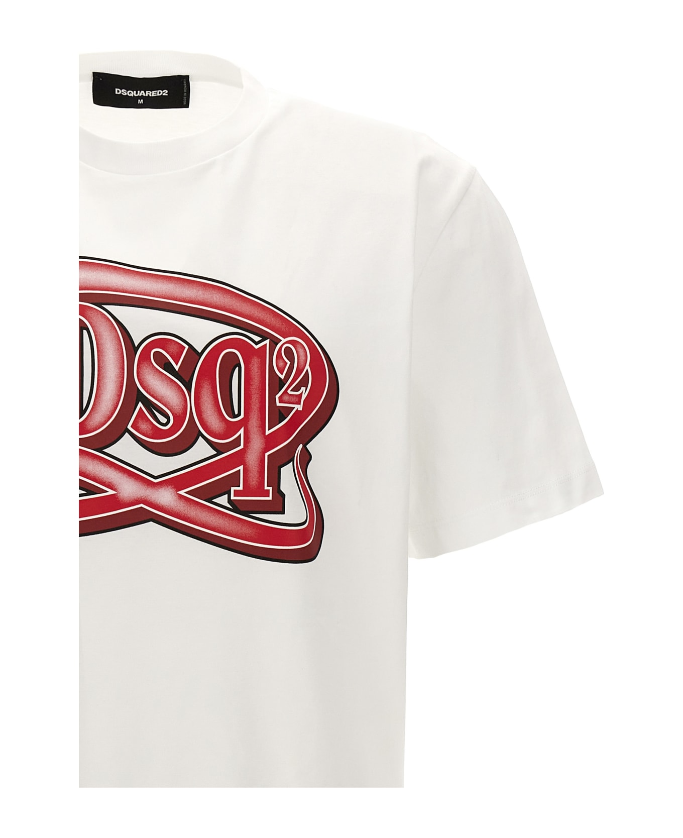 Dsquared2 Logo Print T-shirt - WHITE