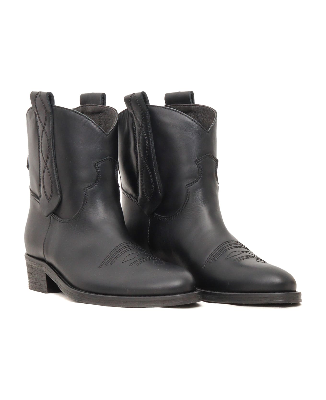 Via Roma 15 Stivali Texani V - BLACK