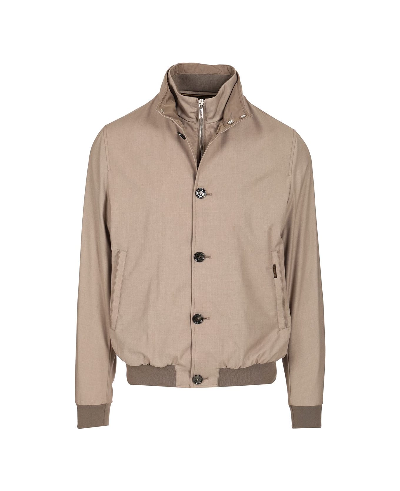 Moorer Bernie-pum Bomber Over Fit - Sabbia
