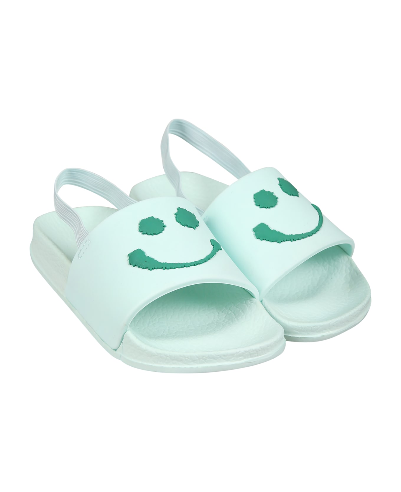 Molo Green Slippers For Baby Kids With Smiley - Green