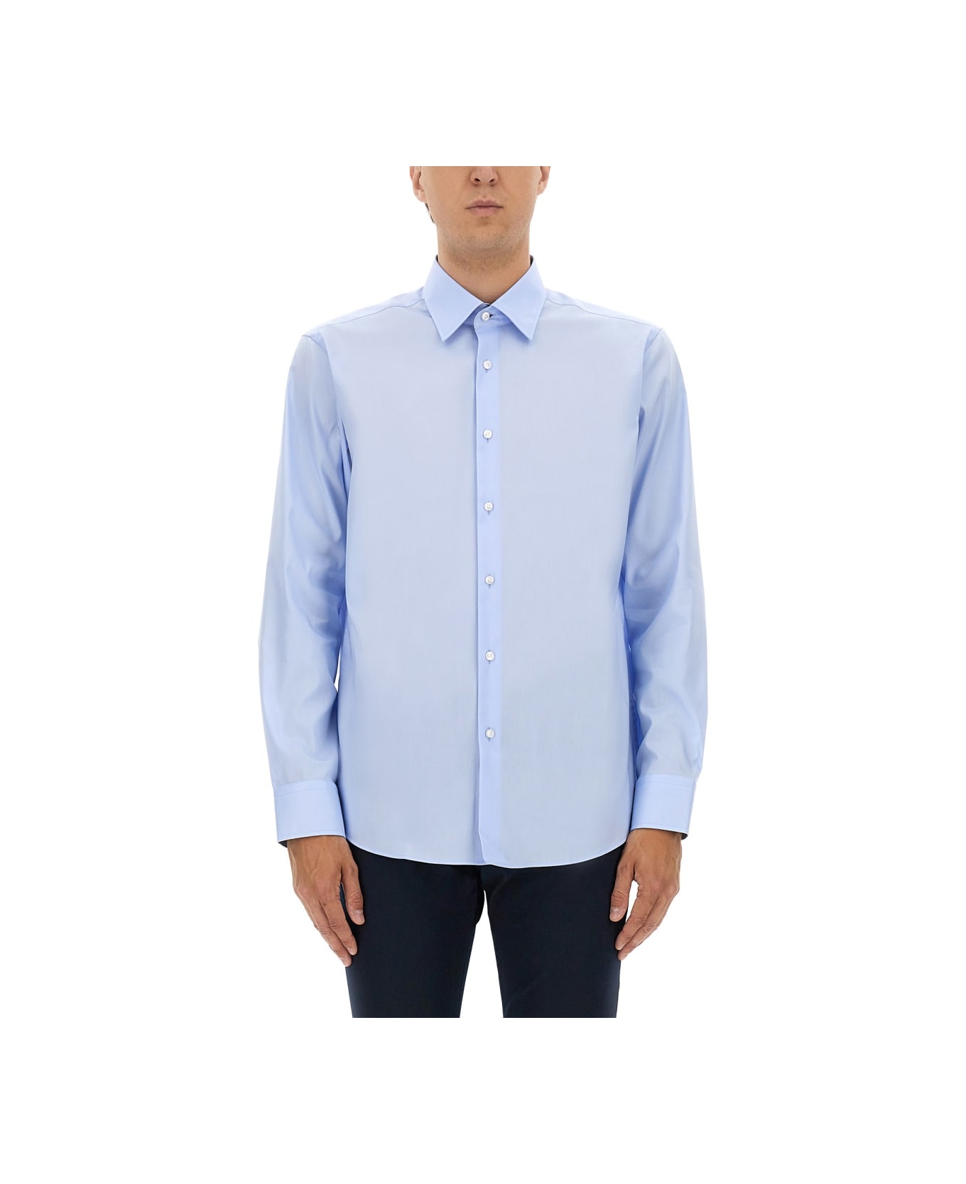Hugo Boss Poplin Shirt - BABY BLUE