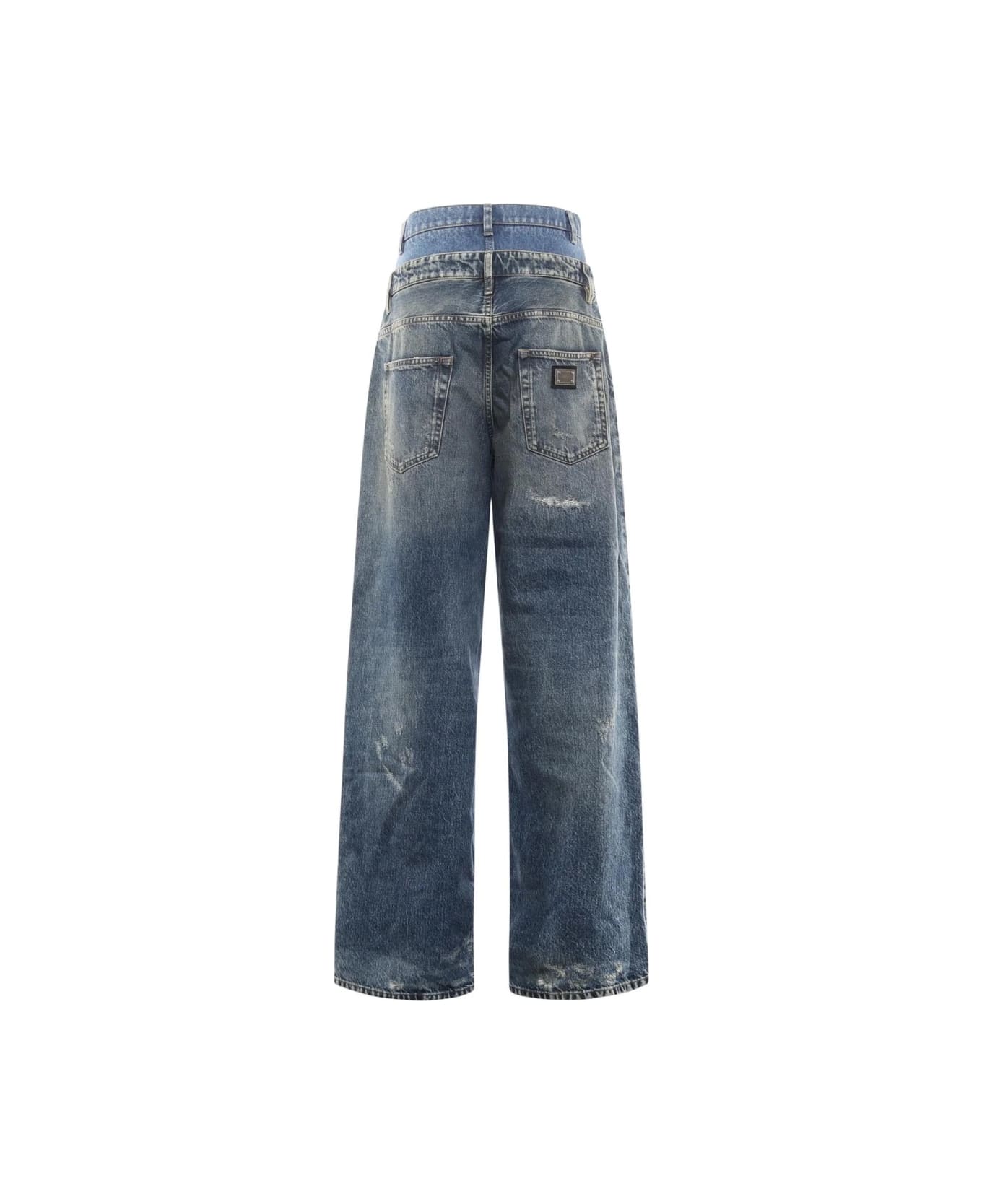Dolce 
Gabbana Double Layer Denim Jeans - DENIM