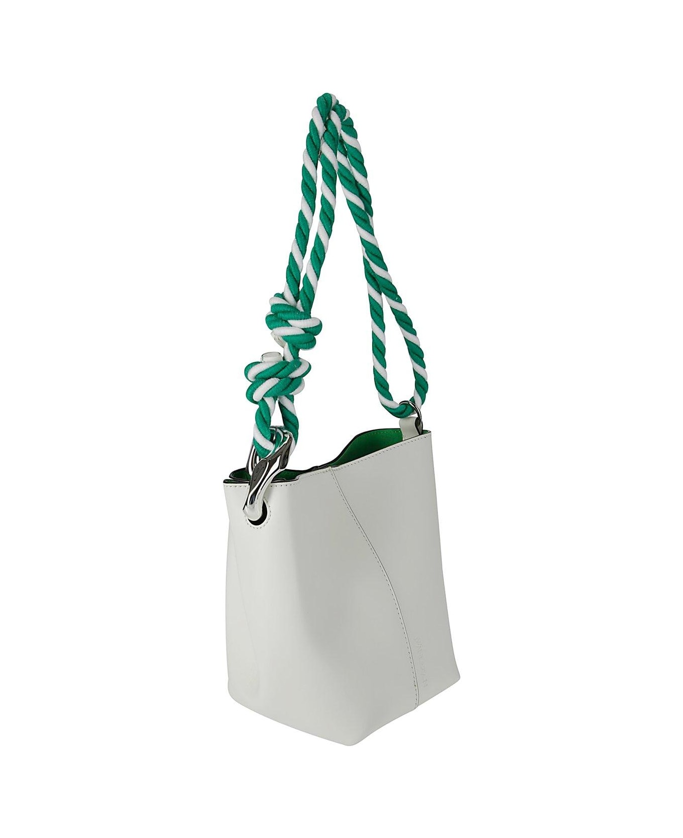 J.W. Anderson Jwa Corner Small Bucket Bag - OFF WHITE