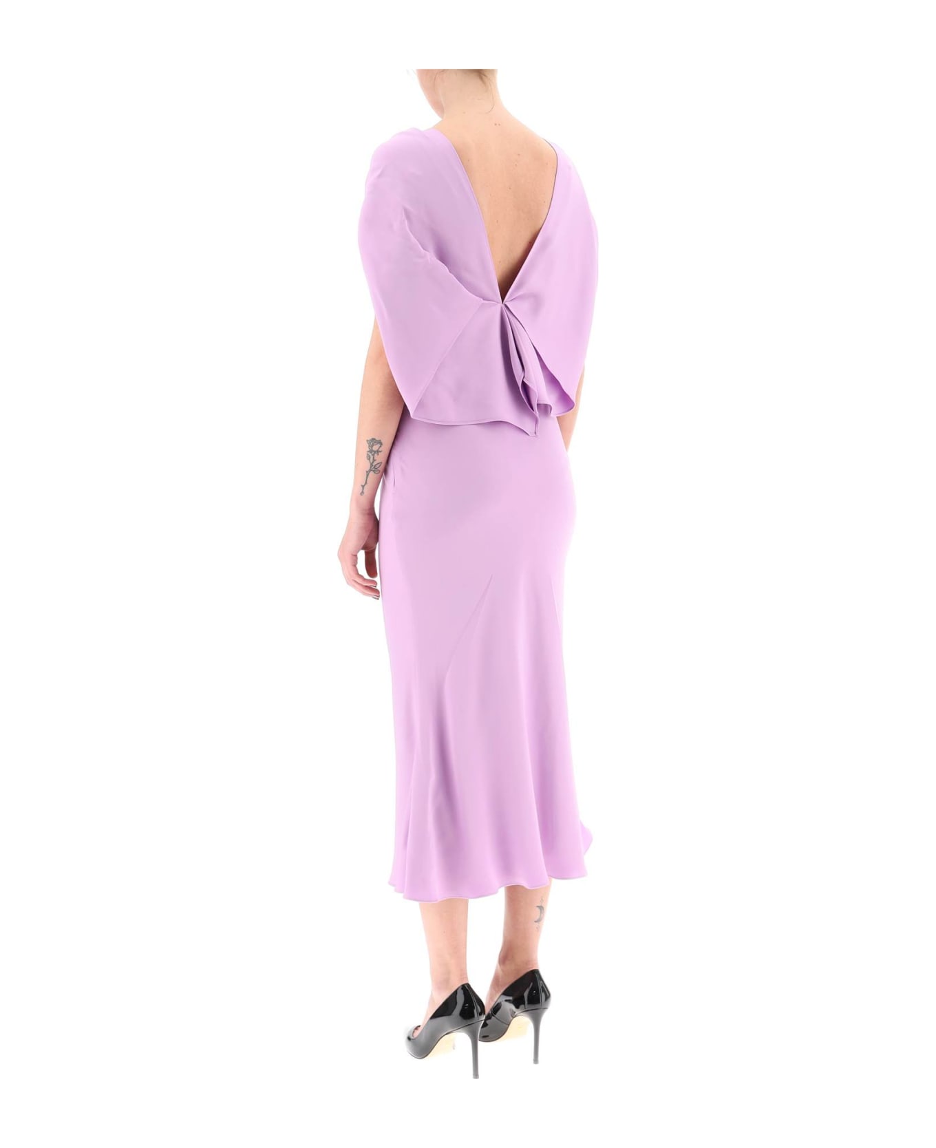 Roland Mouret Midi Cady Dress - LILAC (Purple)