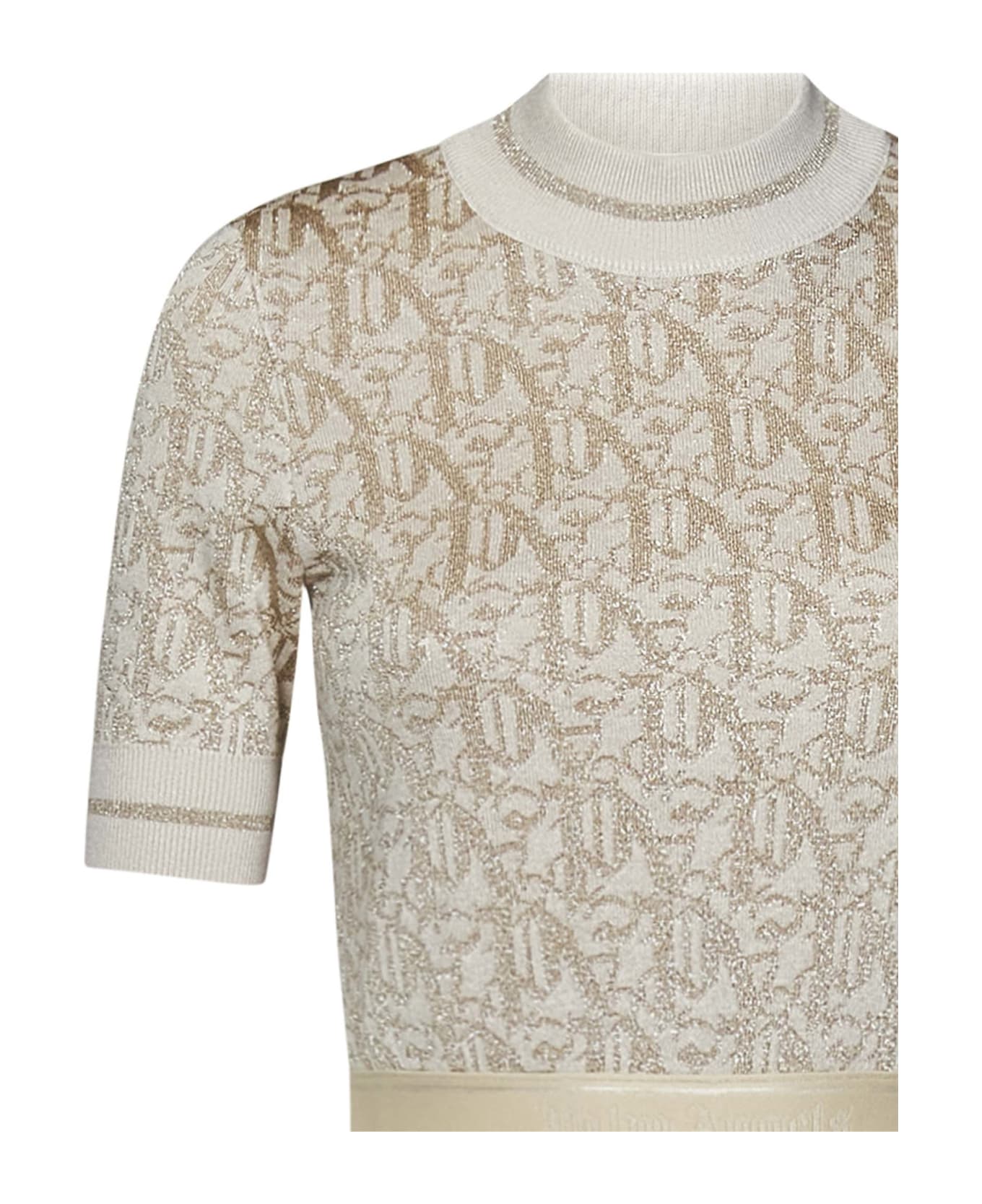 Palm Angels Monogram Sweater - Beige