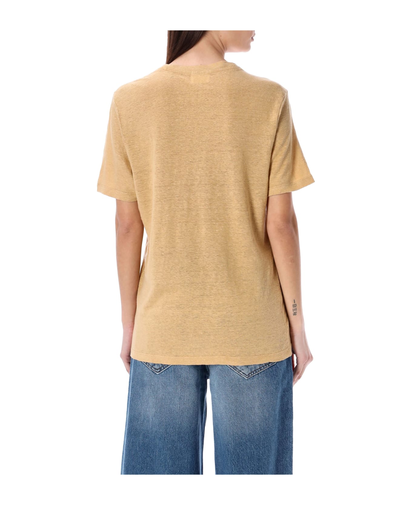Marant Étoile Zewel T-shirt - SAHARA/LIGHT GOLD