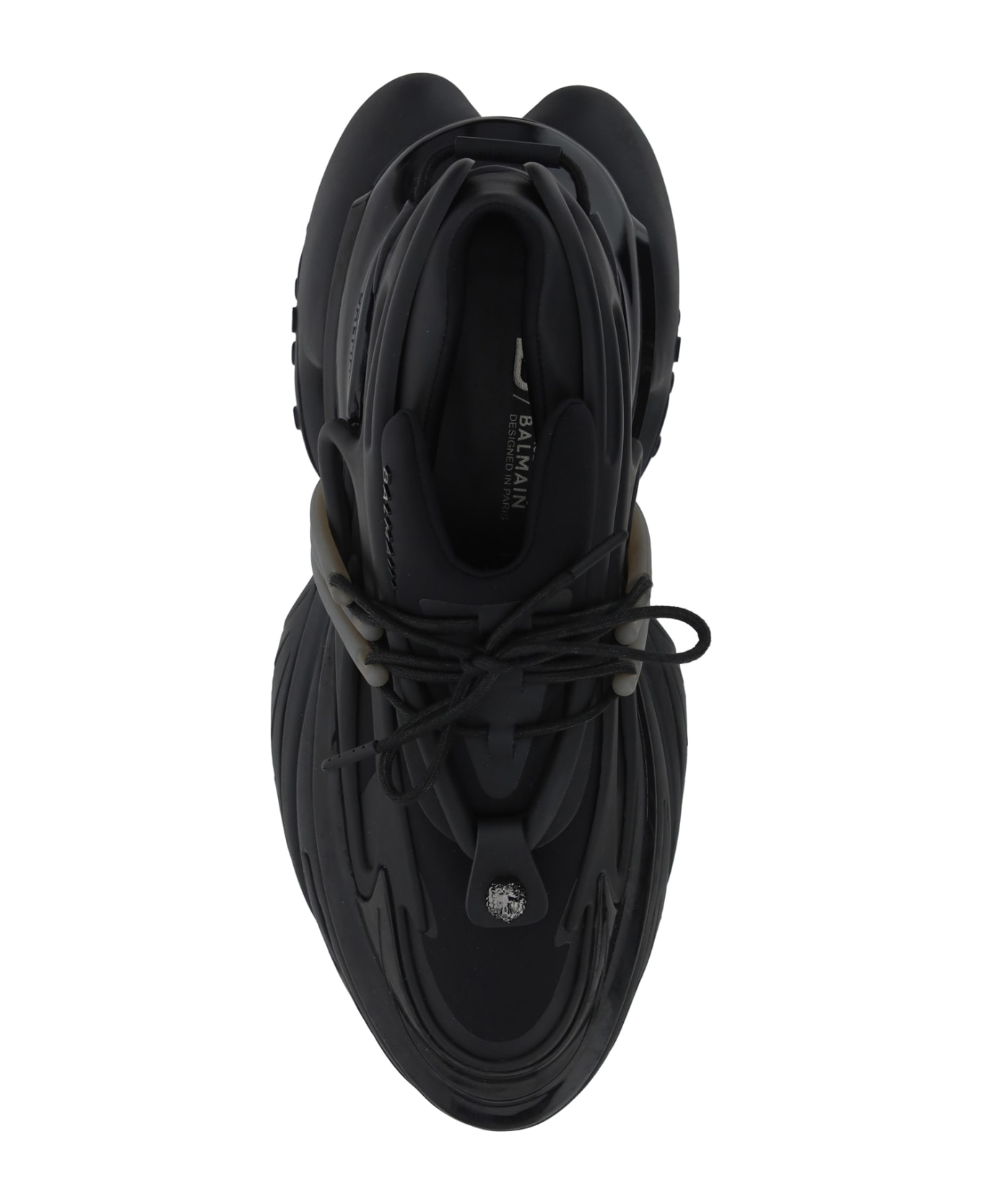 Balmain Unicorn Low-neoprene&calfskin - BLACK