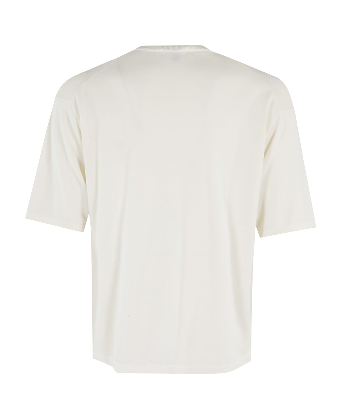 Roberto Collina Girocollo Mc Comfy Fit - Ecru