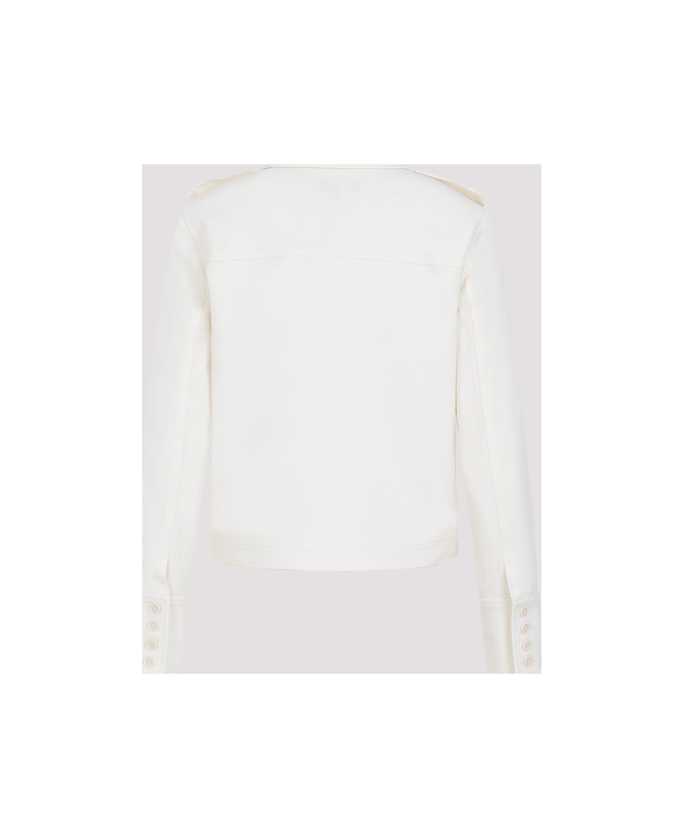 Theory Wool Boxy Jacket - Ivory