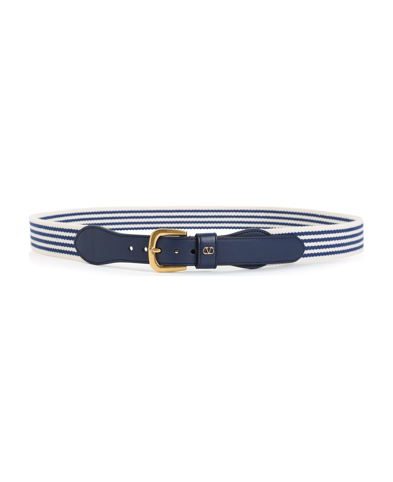 Valentino Garavani 35 Belt - Rdf Bianco Blue Worker