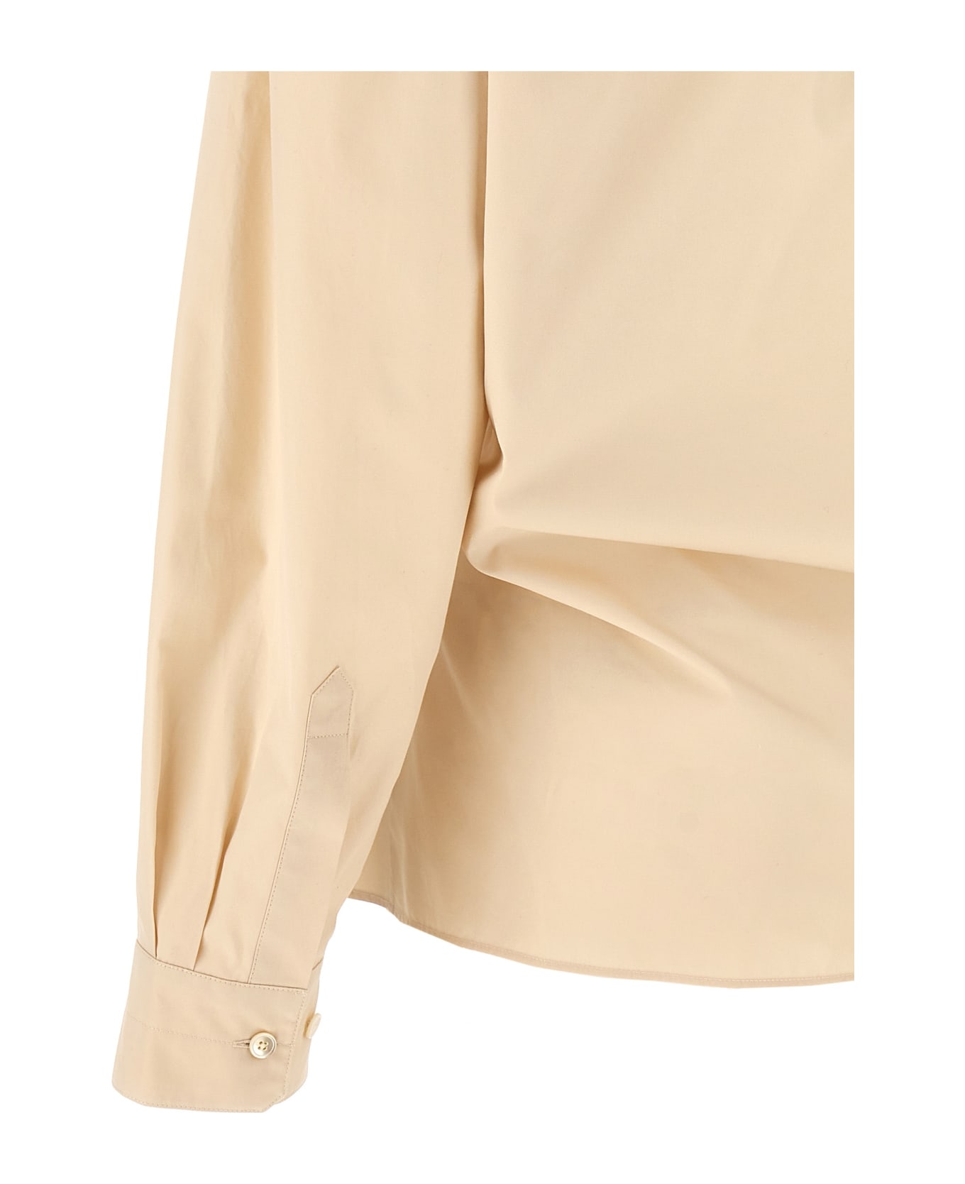 Lemaire 'straight Collar Twisted' Shirt - IVORY