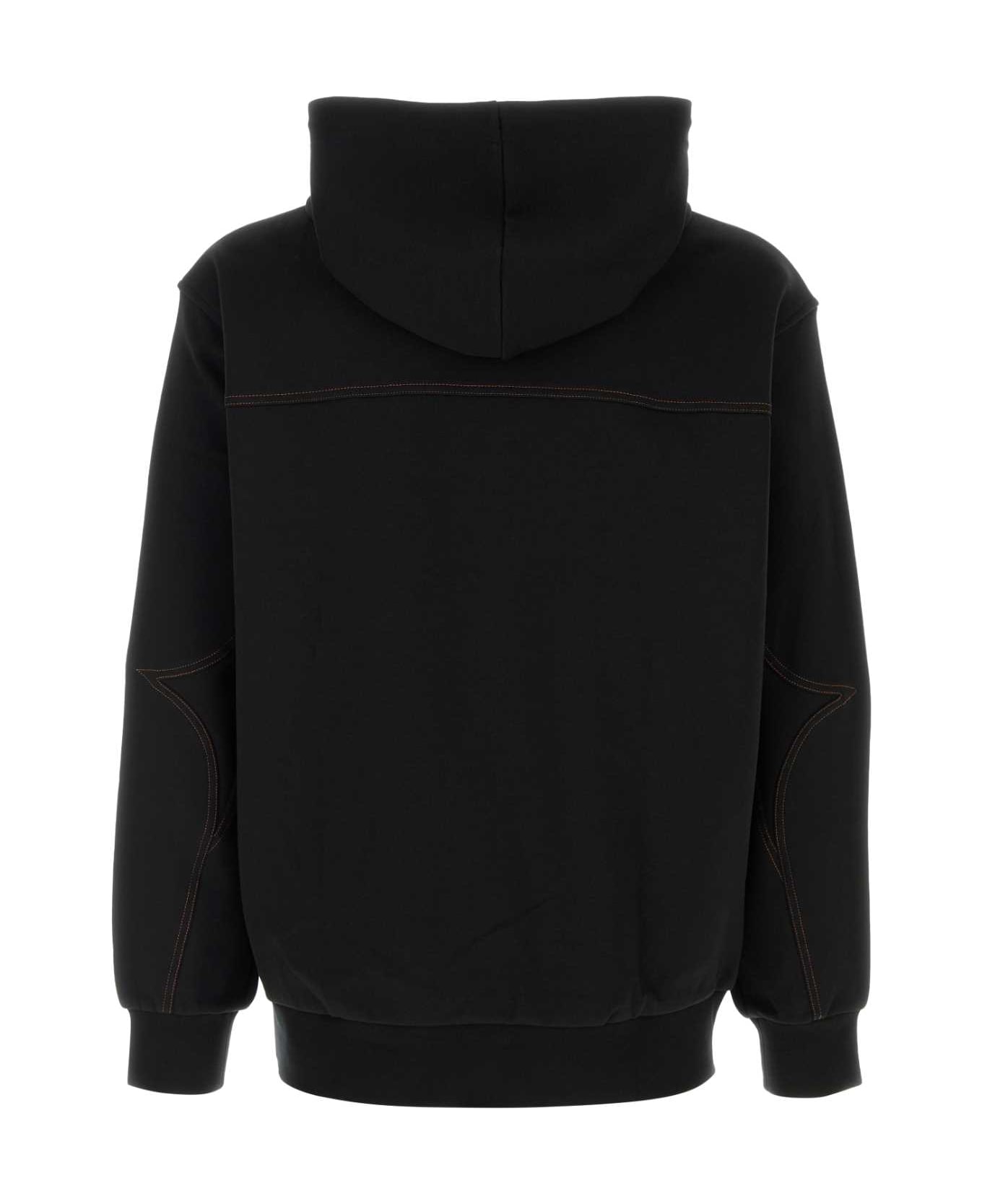 MCM Black Stretch Polyester Blend Sweatshirt - BLACK