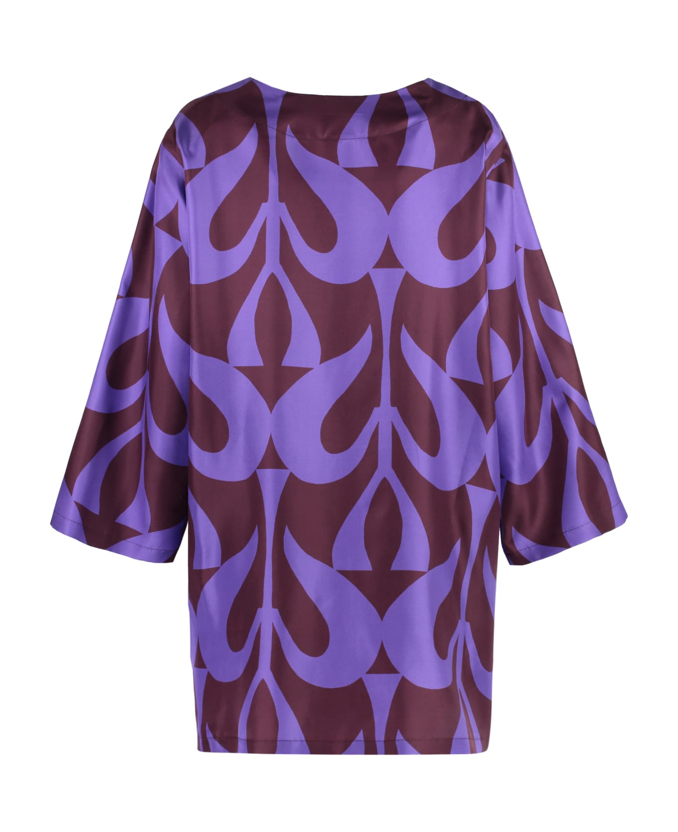 Parosh Silk Mini Dress - purple